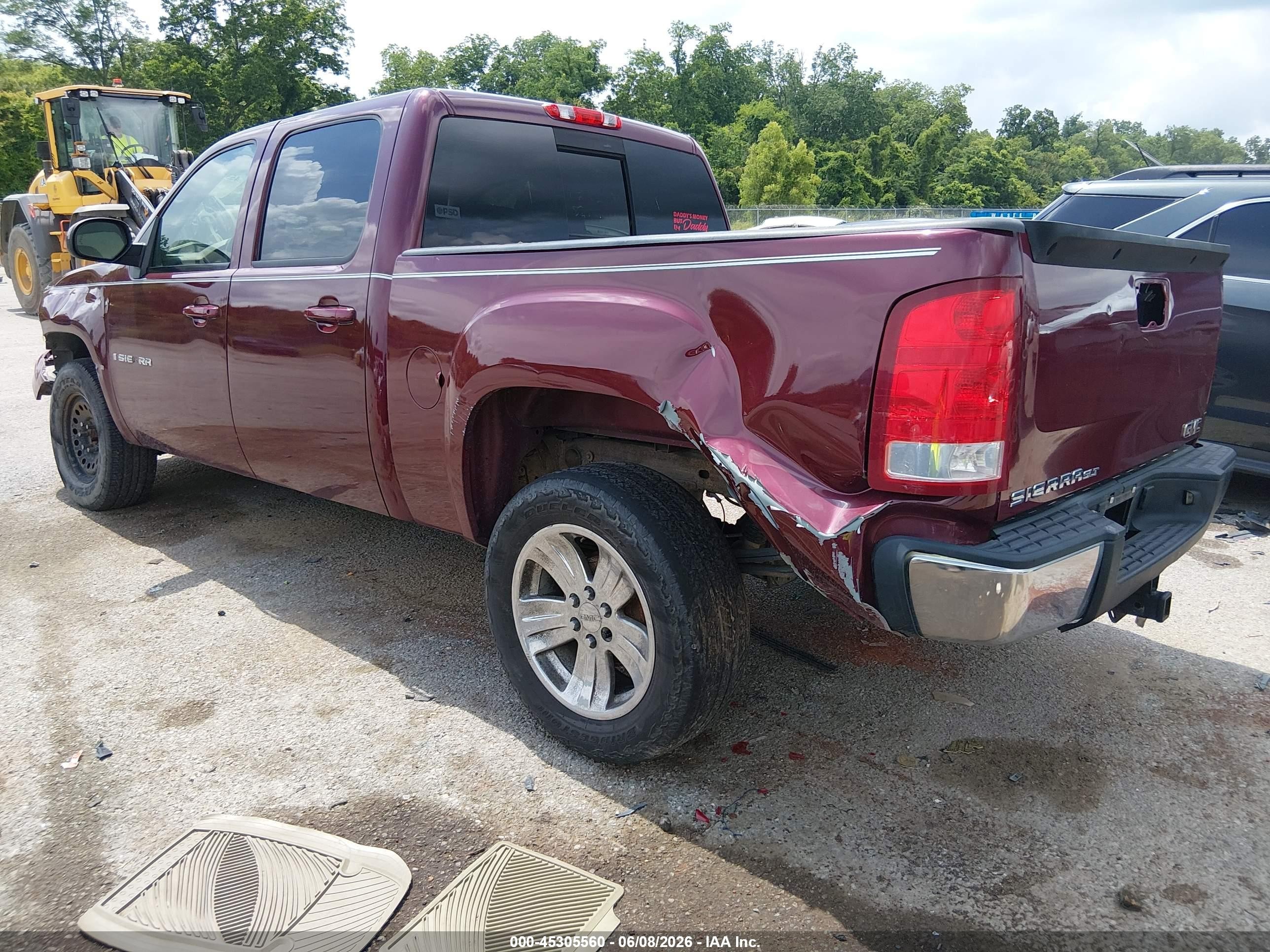 2007 Gmc Sierra 1500 Slt Maroon vin: 2GTEC13J371532283