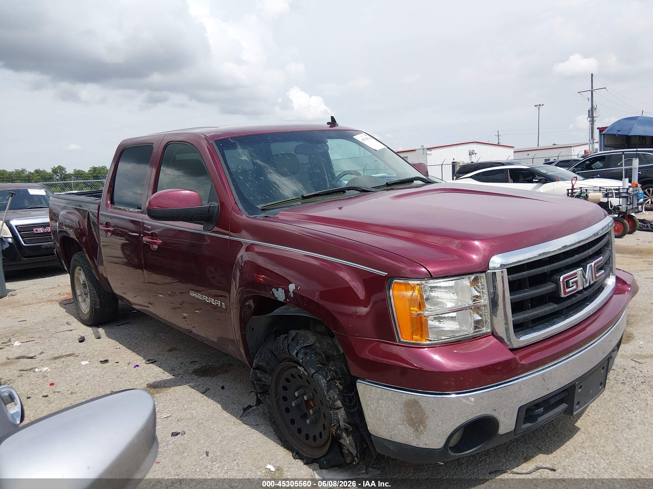2007 Gmc Sierra 1500 Slt Maroon vin: 2GTEC13J371532283