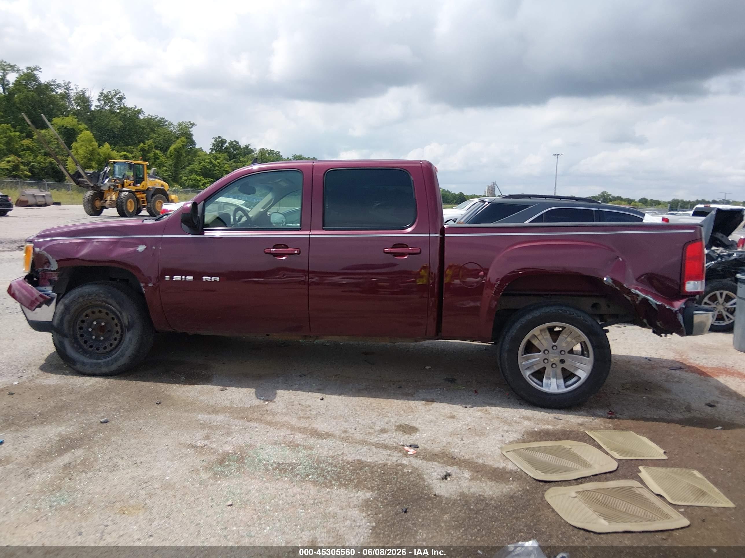 2007 Gmc Sierra 1500 Slt Maroon vin: 2GTEC13J371532283