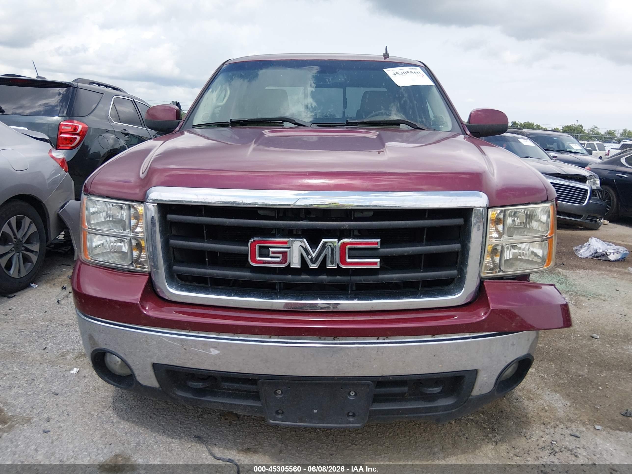 2007 Gmc Sierra 1500 Slt Maroon vin: 2GTEC13J371532283