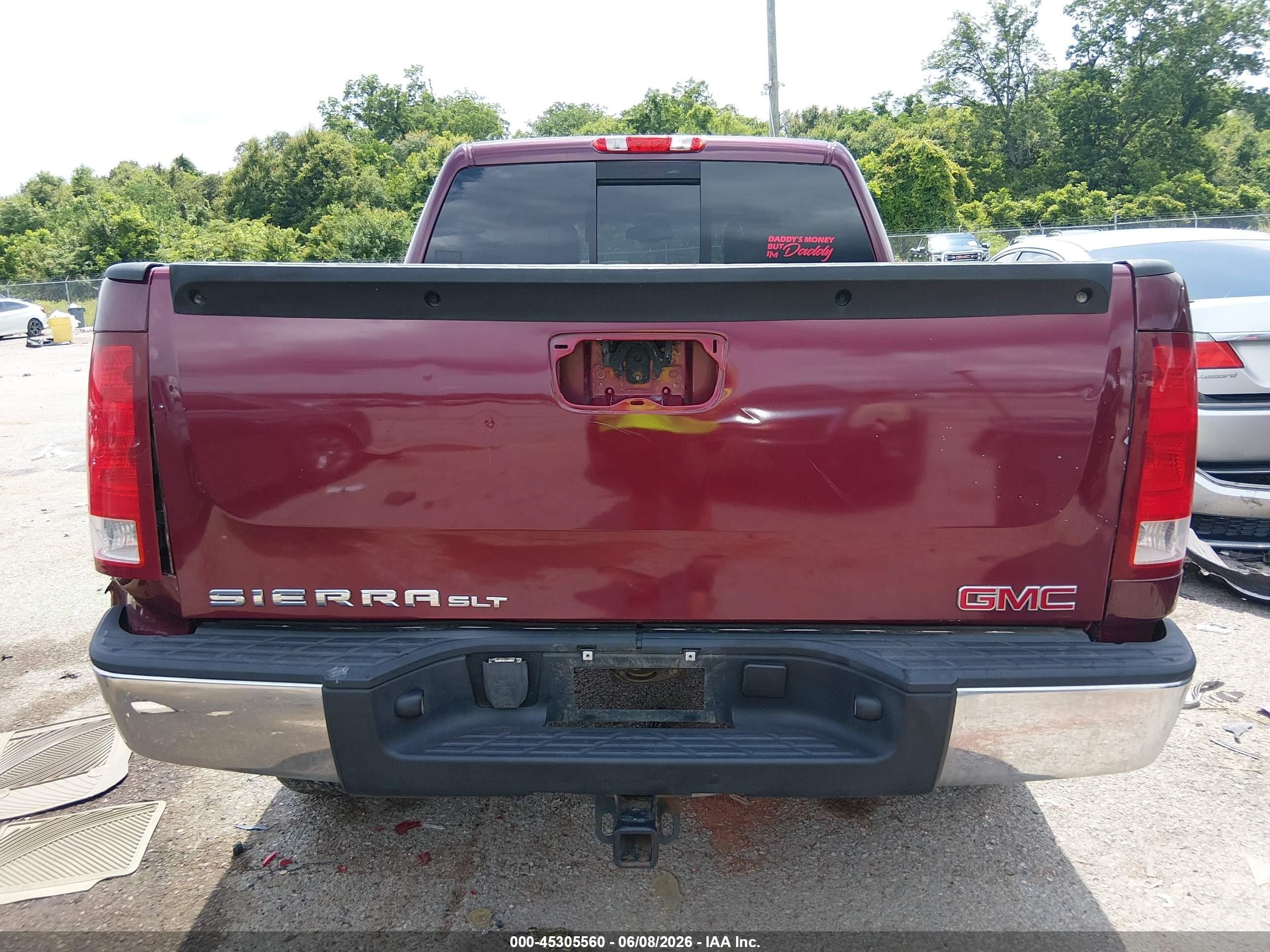 2007 Gmc Sierra 1500 Slt Maroon vin: 2GTEC13J371532283