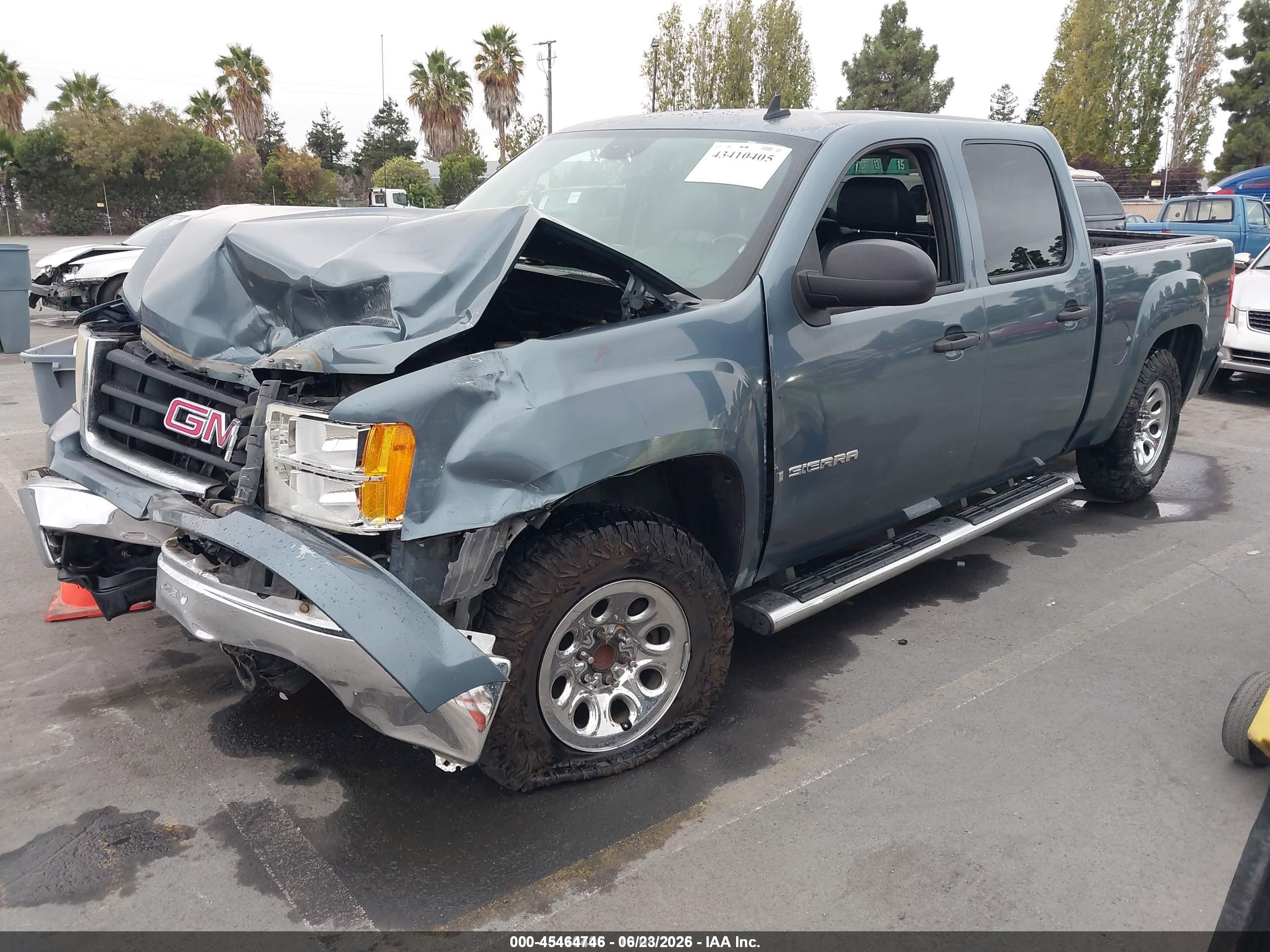 2007 Gmc Sierra 1500 Sle2 Teal vin: 2GTEC13J371655629