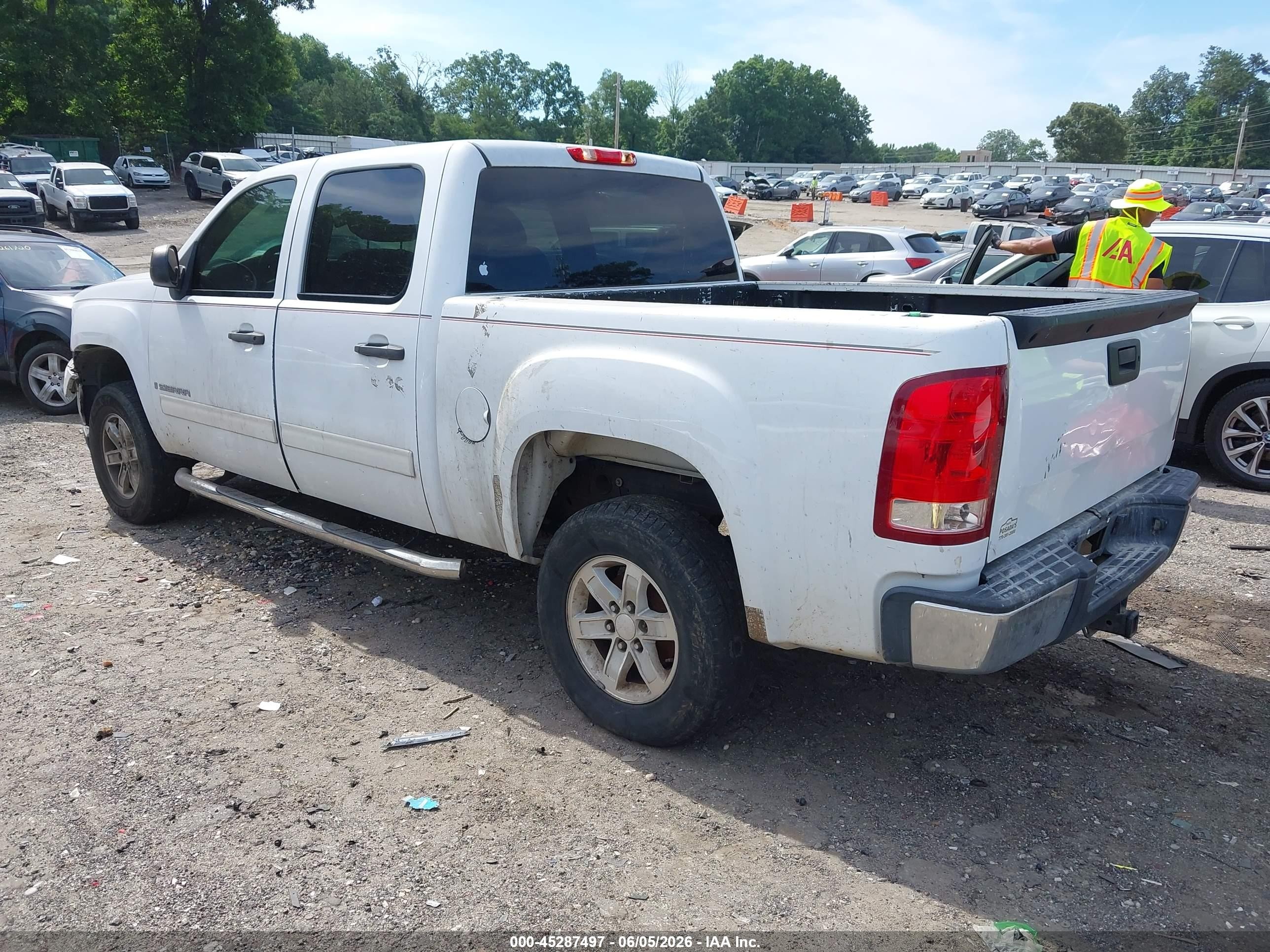 2008 Gmc Sierra 1500 Sle2 White vin: 2GTEC13J381338340