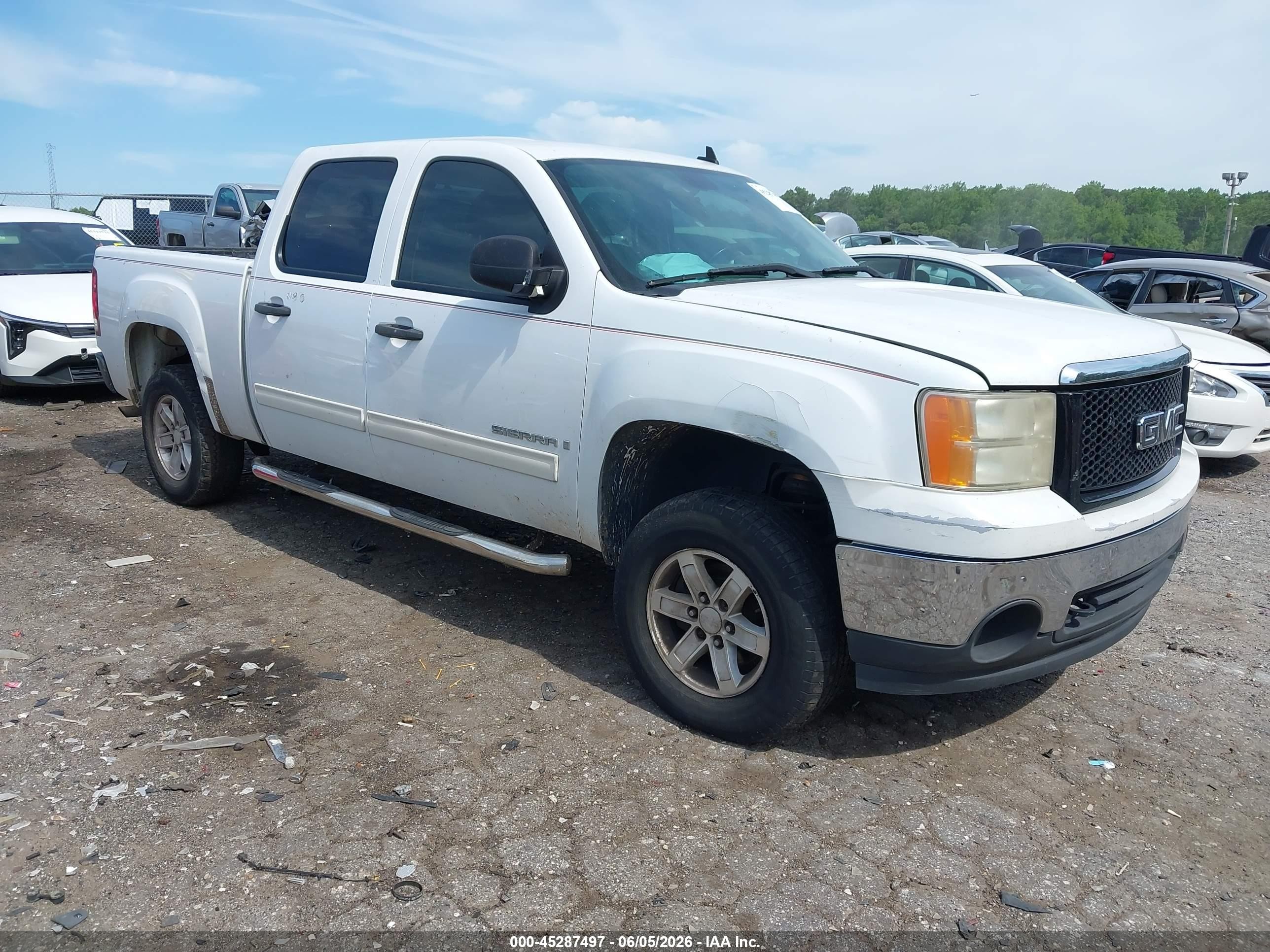2008 Gmc Sierra 1500 Sle2 White vin: 2GTEC13J381338340