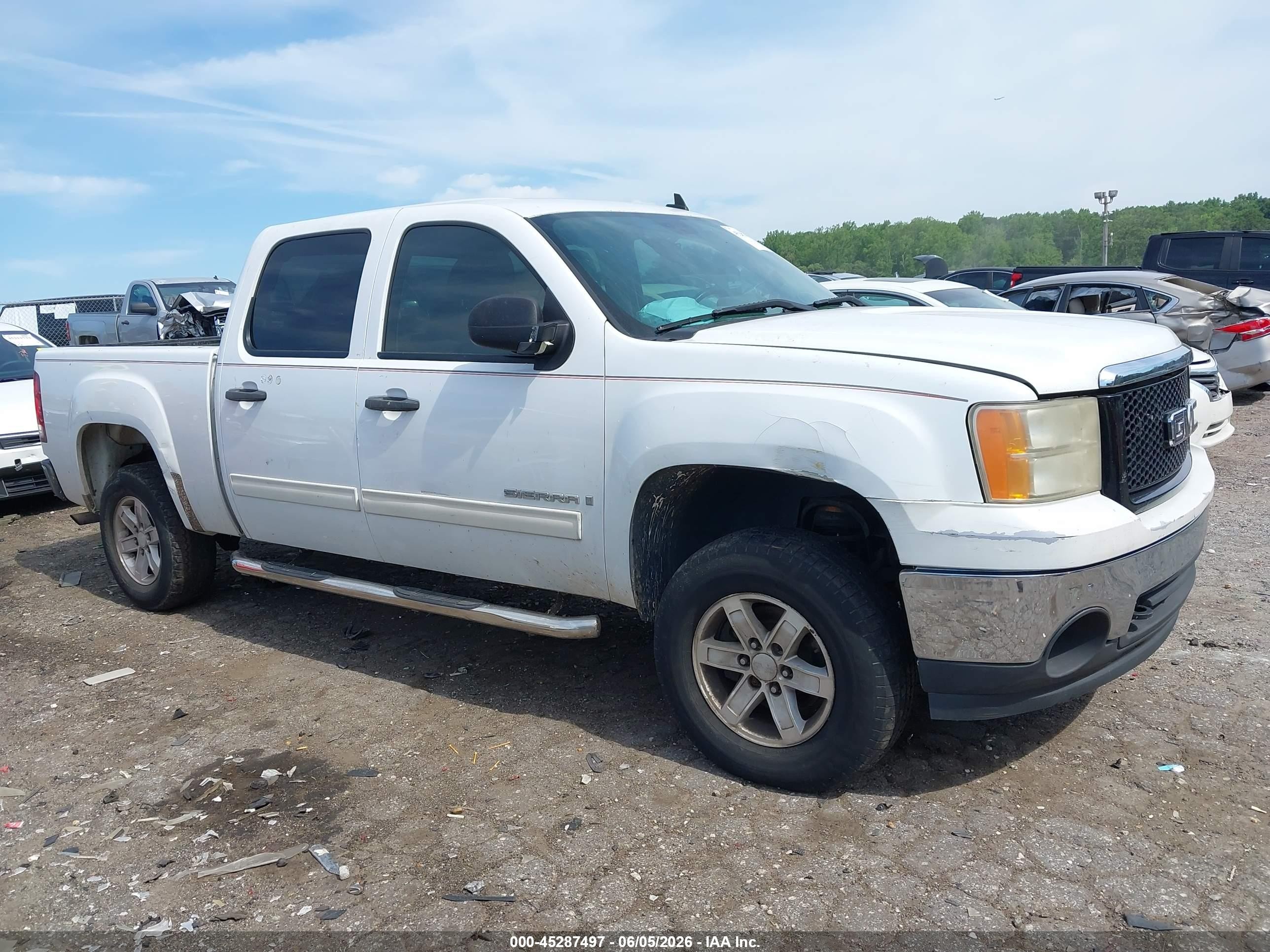 2008 Gmc Sierra 1500 Sle2 White vin: 2GTEC13J381338340