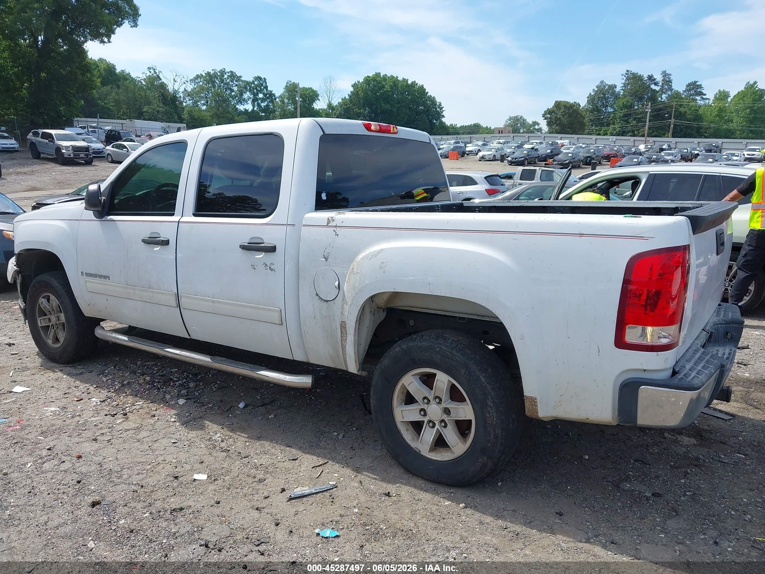 2008 Gmc Sierra 1500 Sle2 White vin: 2GTEC13J381338340