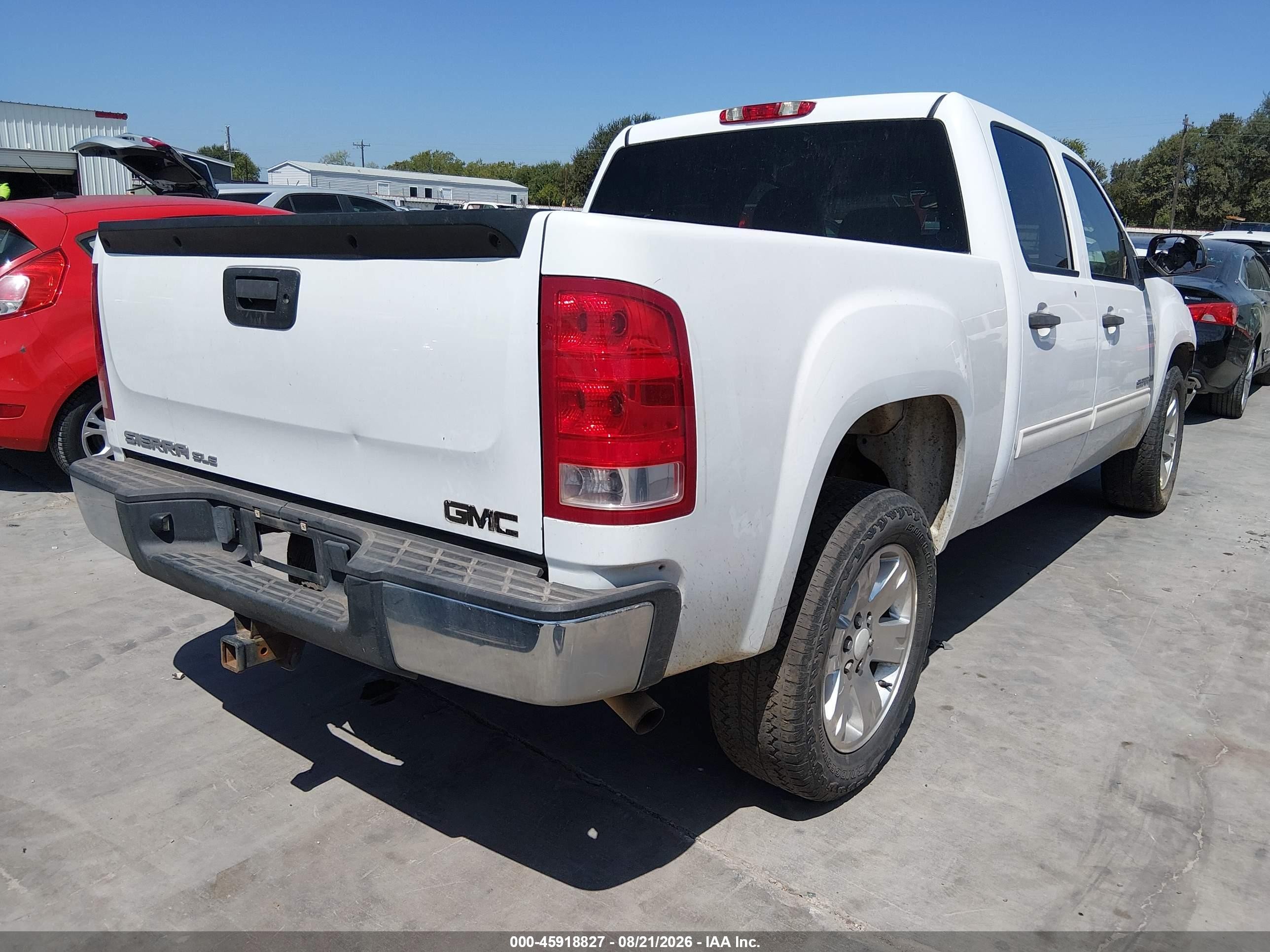 2008 Gmc Sierra 1500 Sle2 White vin: 2GTEC13J381339701