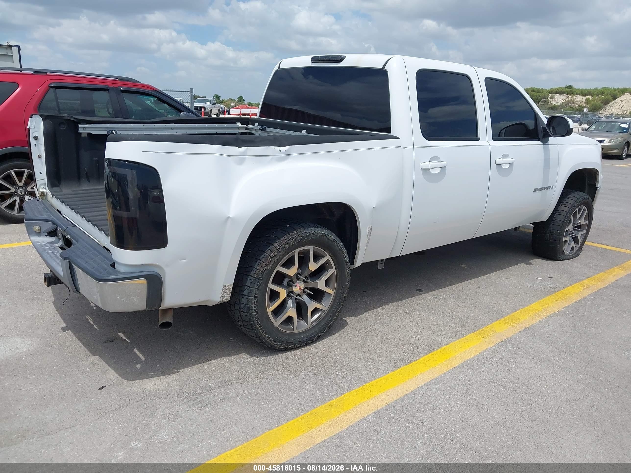 2008 Gmc Sierra 1500 Sle1 White vin: 2GTEC13J581191096