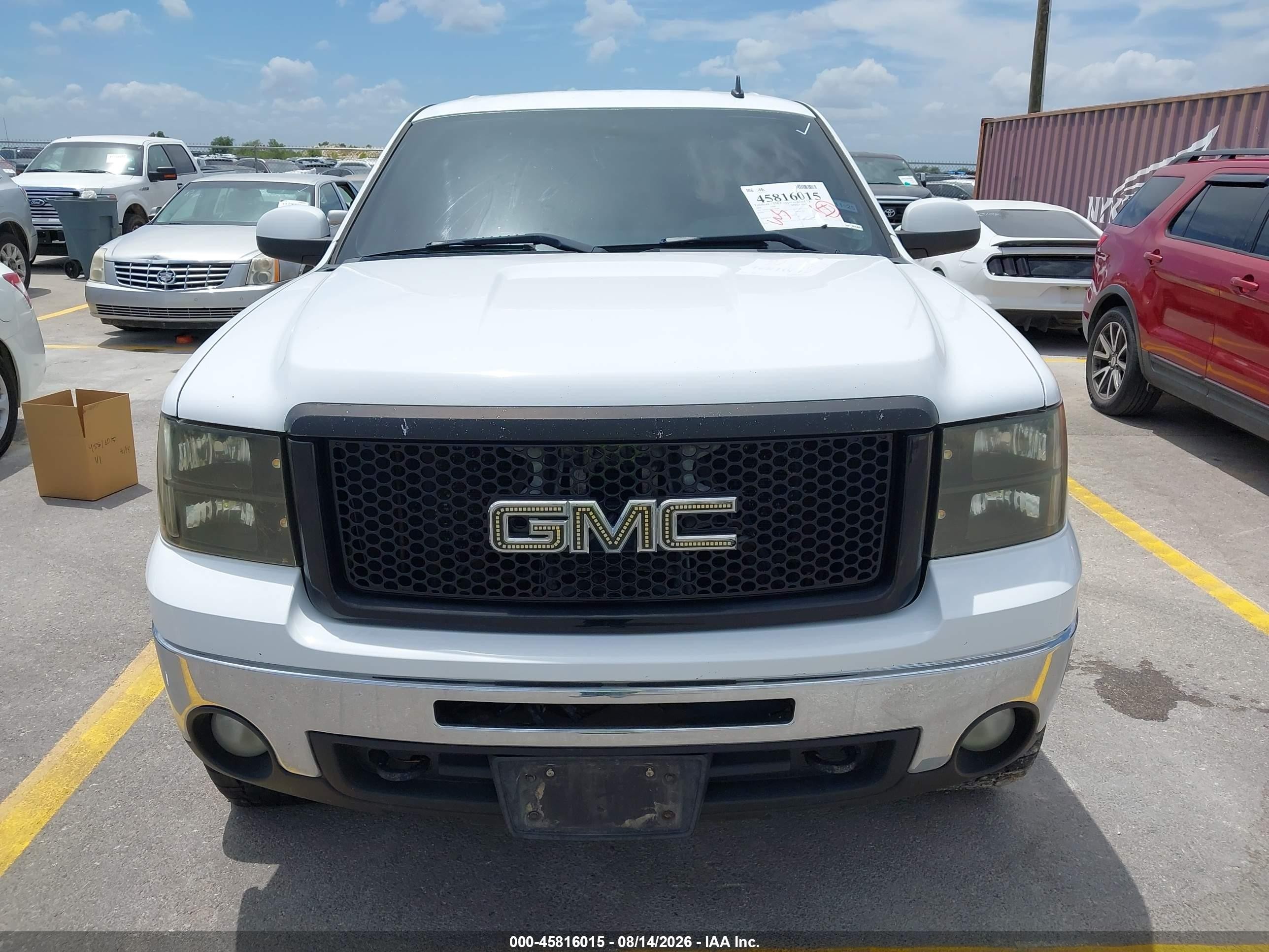 2008 Gmc Sierra 1500 Sle1 White vin: 2GTEC13J581191096