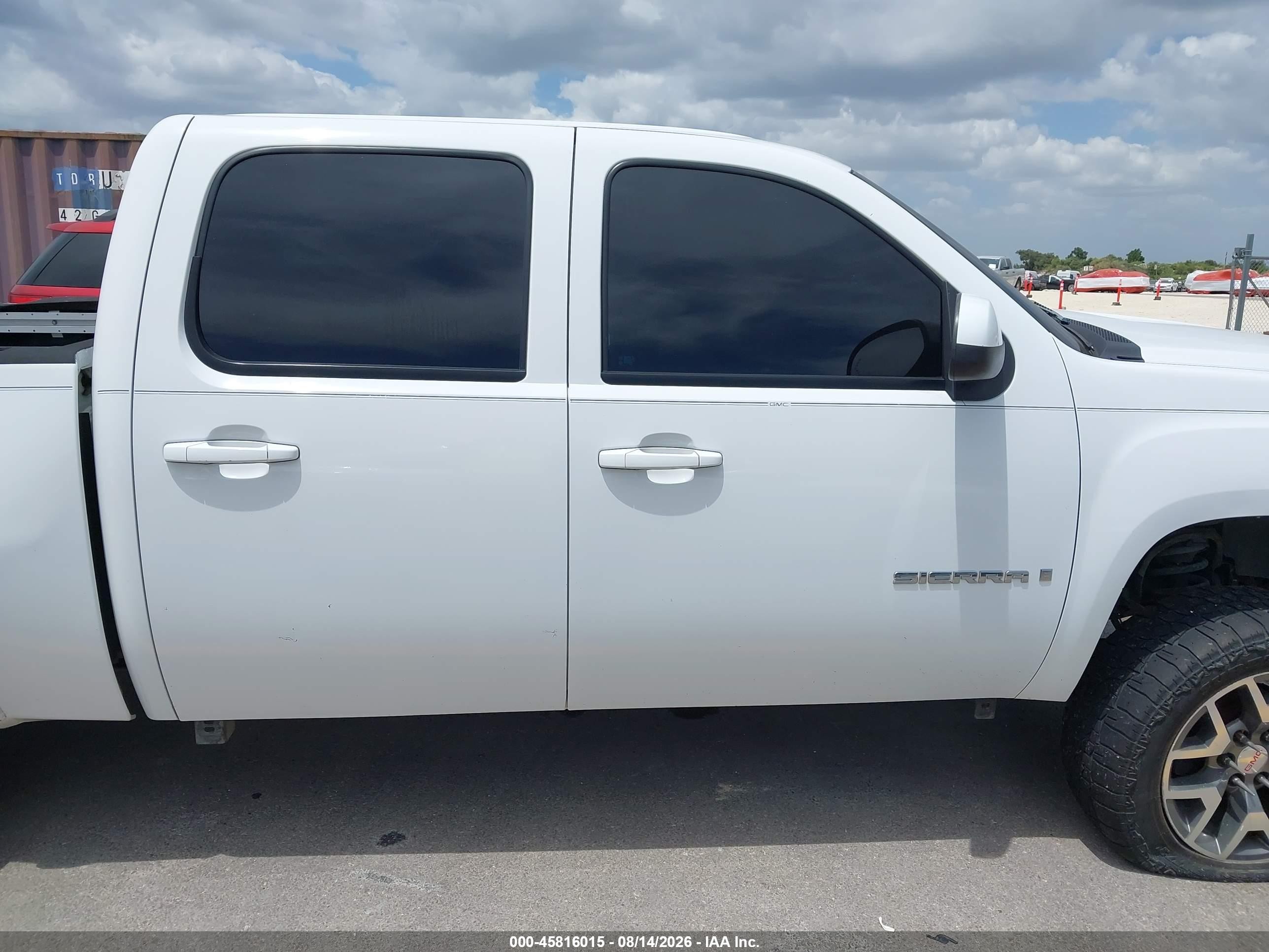 2008 Gmc Sierra 1500 Sle1 White vin: 2GTEC13J581191096