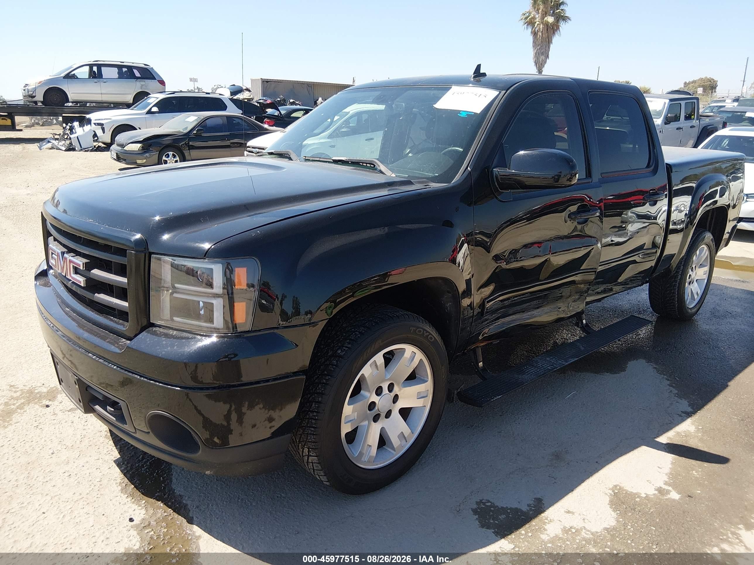 2007 Gmc Sierra 1500 Slt Black vin: 2GTEC13J771520153