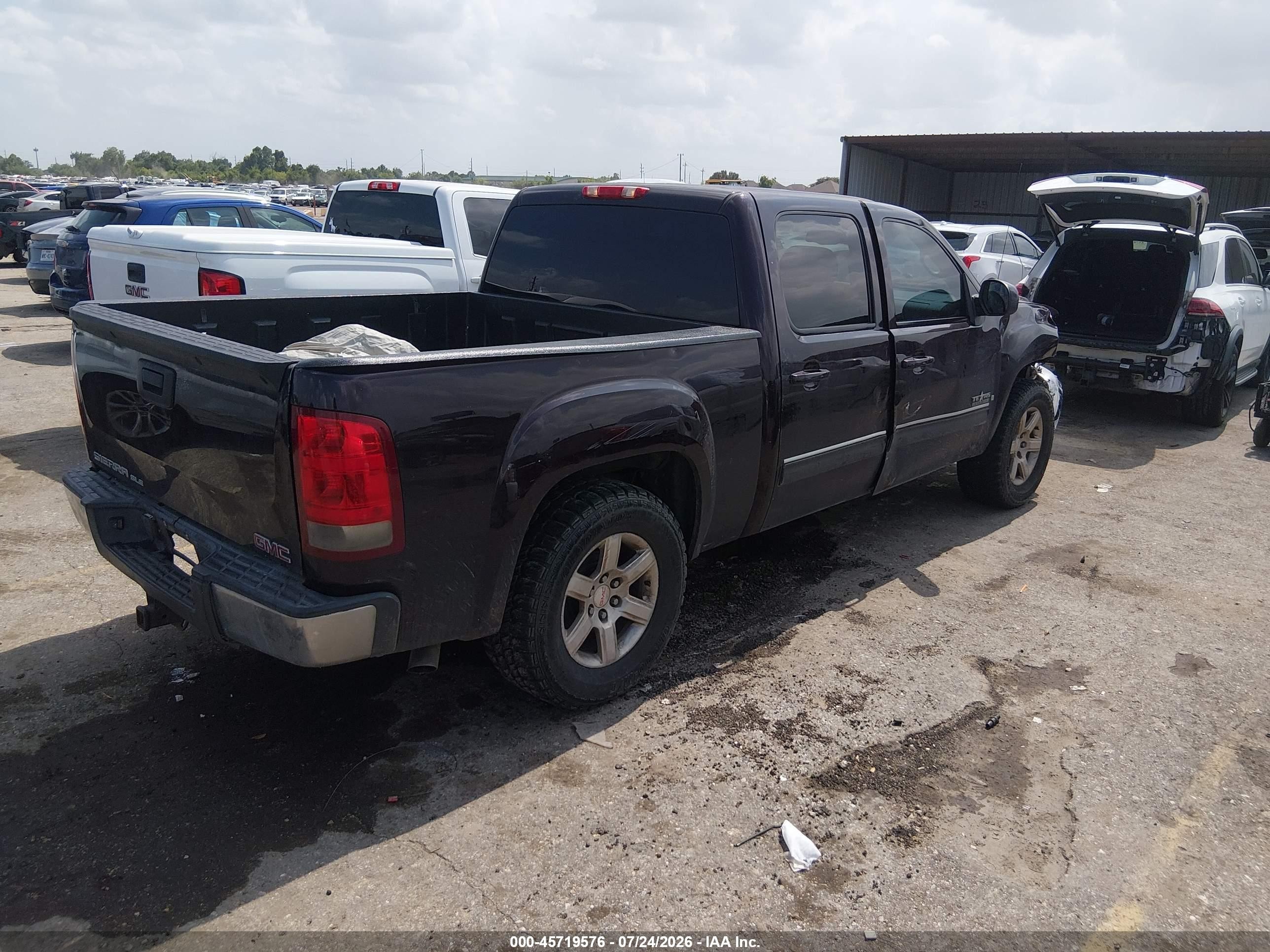 2008 Gmc Sierra 1500 Sle1 Purple vin: 2GTEC13J781193416
