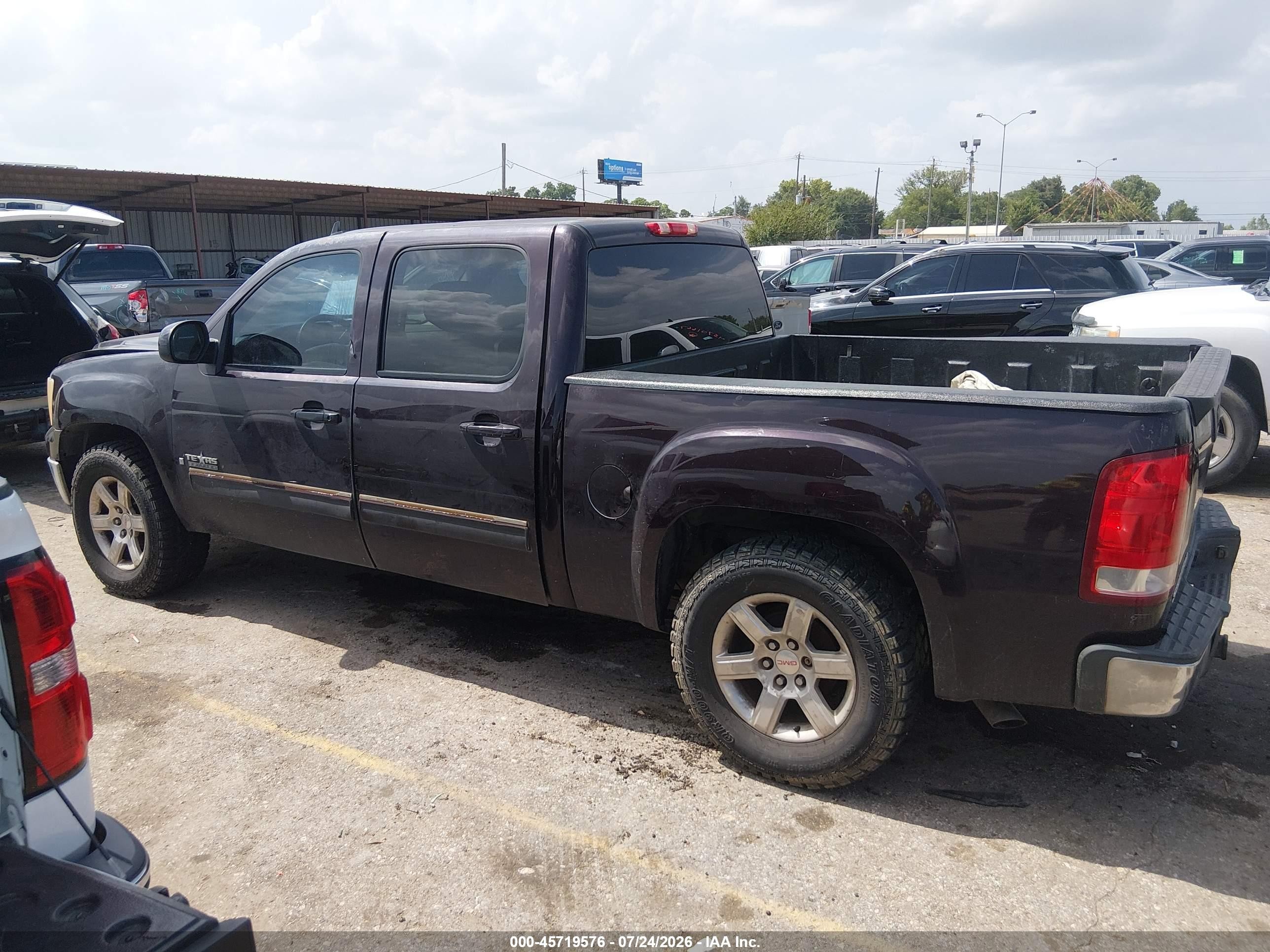 2008 Gmc Sierra 1500 Sle1 Purple vin: 2GTEC13J781193416