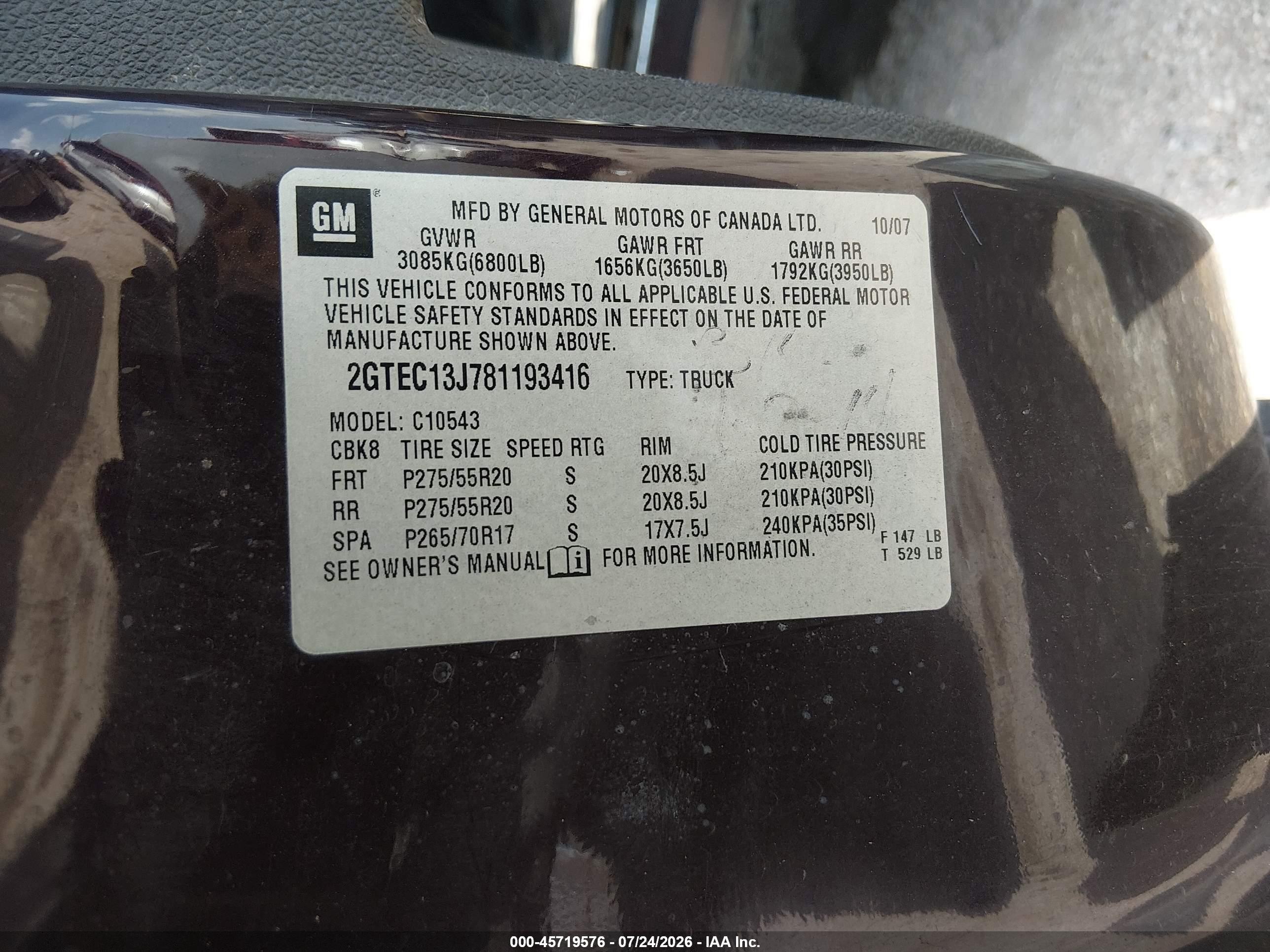 2008 Gmc Sierra 1500 Sle1 Purple vin: 2GTEC13J781193416