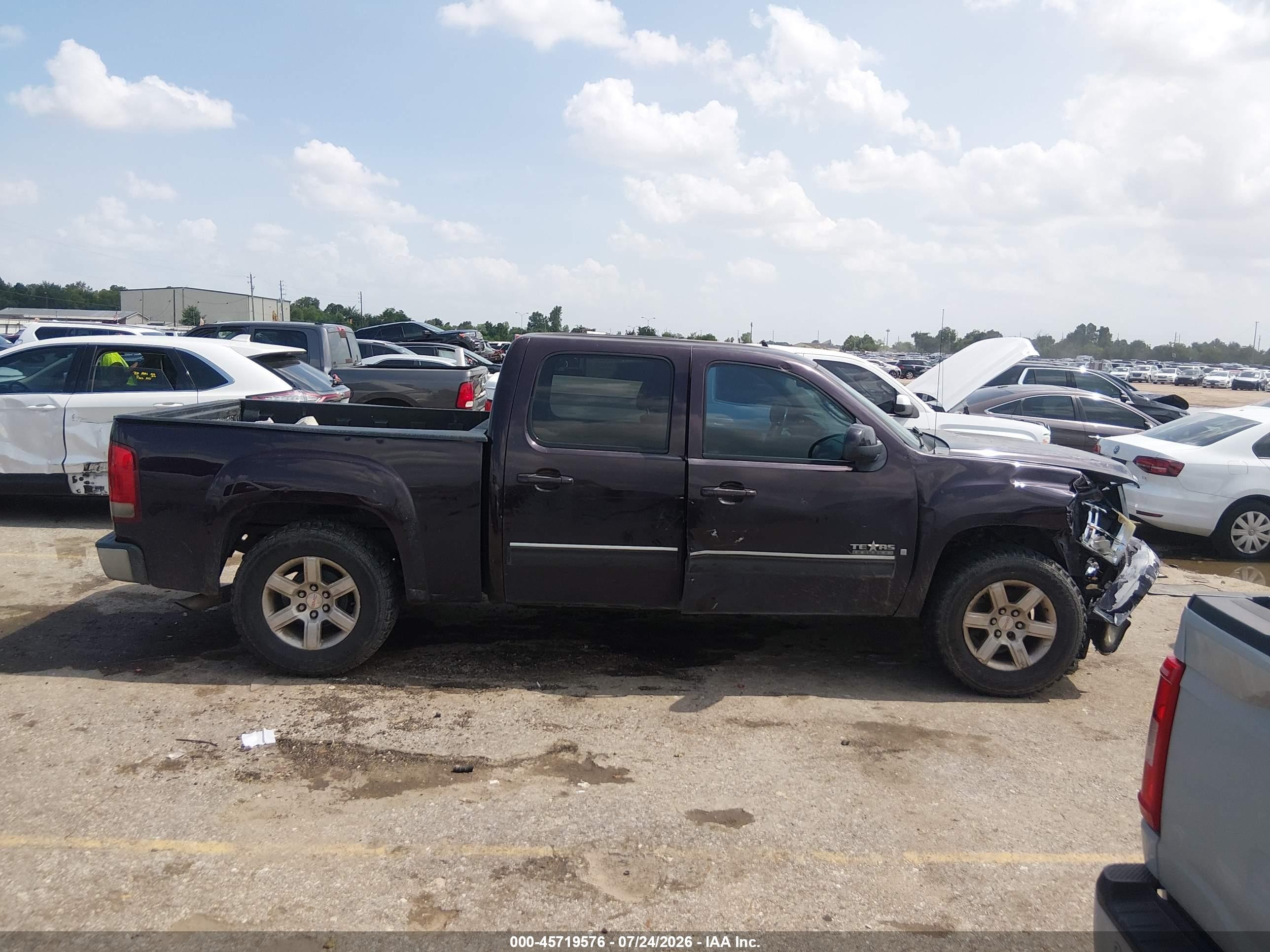 2008 Gmc Sierra 1500 Sle1 Purple vin: 2GTEC13J781193416