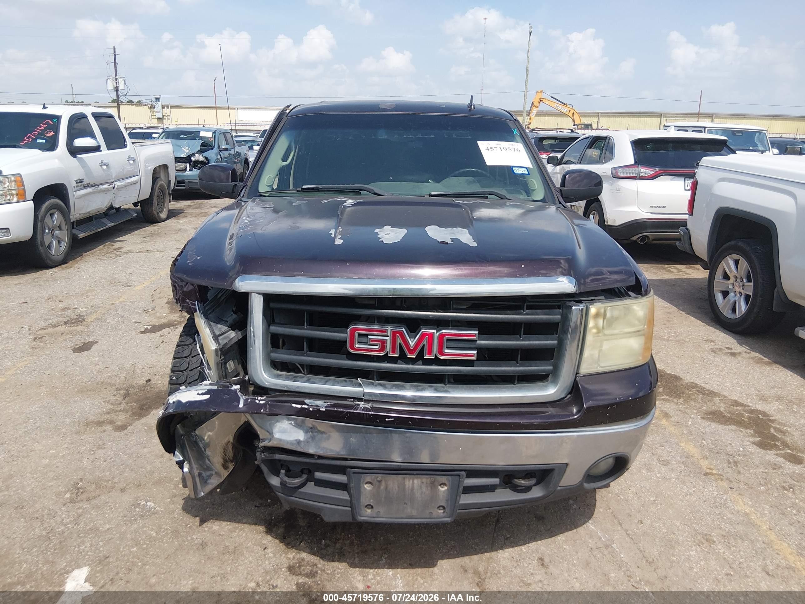 2008 Gmc Sierra 1500 Sle1 Purple vin: 2GTEC13J781193416