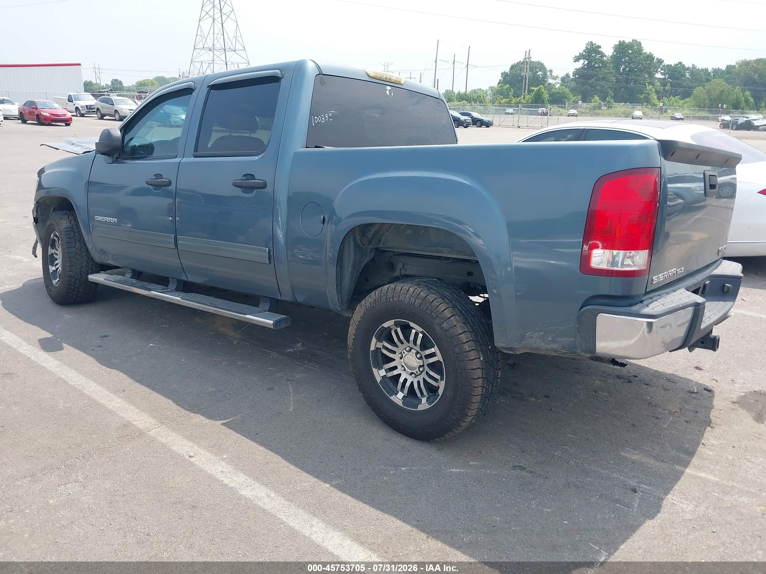 2008 Gmc Sierra 1500 Sle1 Синий vin: 2GTEC13J781230321
