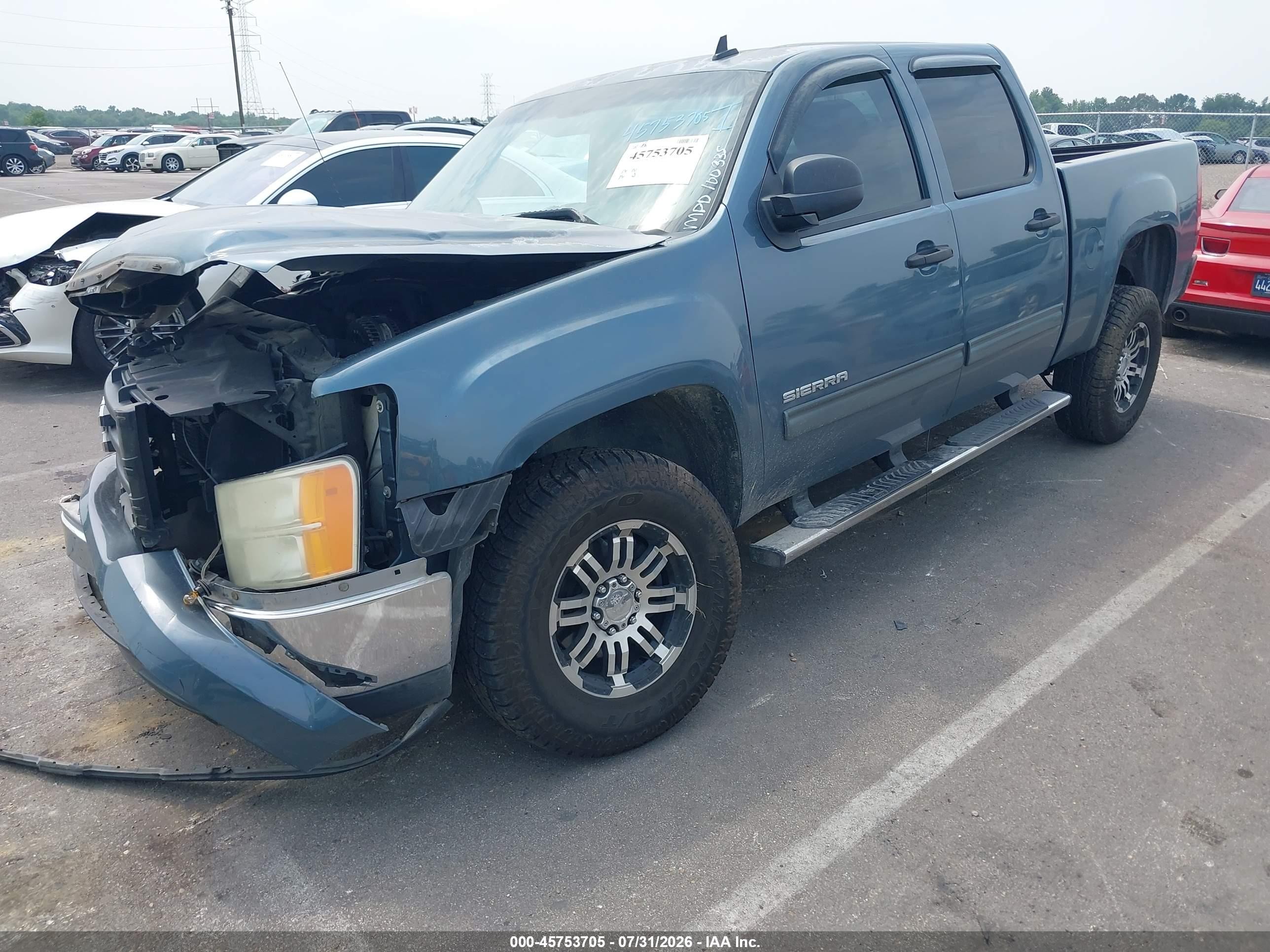 2008 Gmc Sierra 1500 Sle1 Синий vin: 2GTEC13J781230321