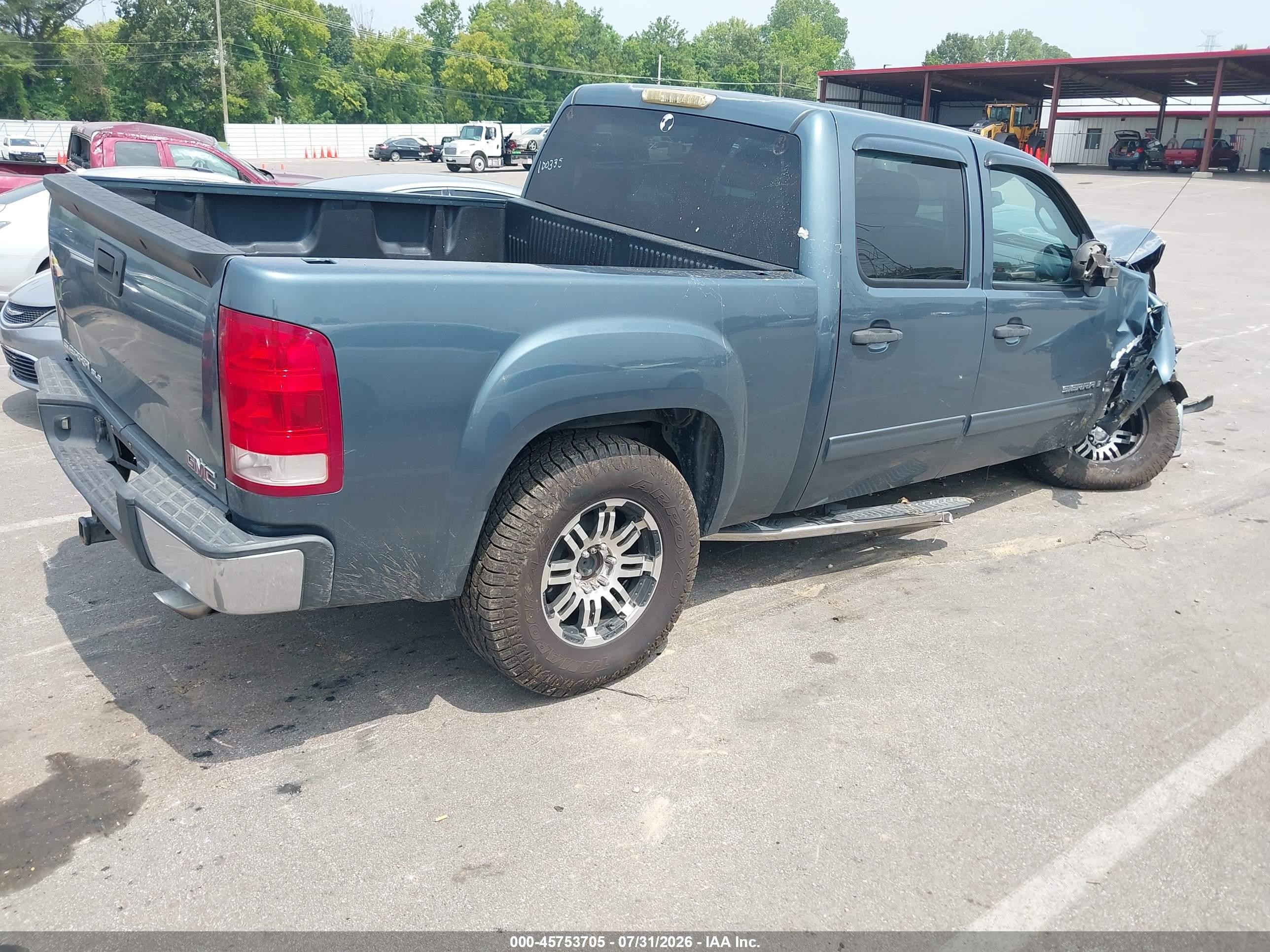 2008 Gmc Sierra 1500 Sle1 Синий vin: 2GTEC13J781230321