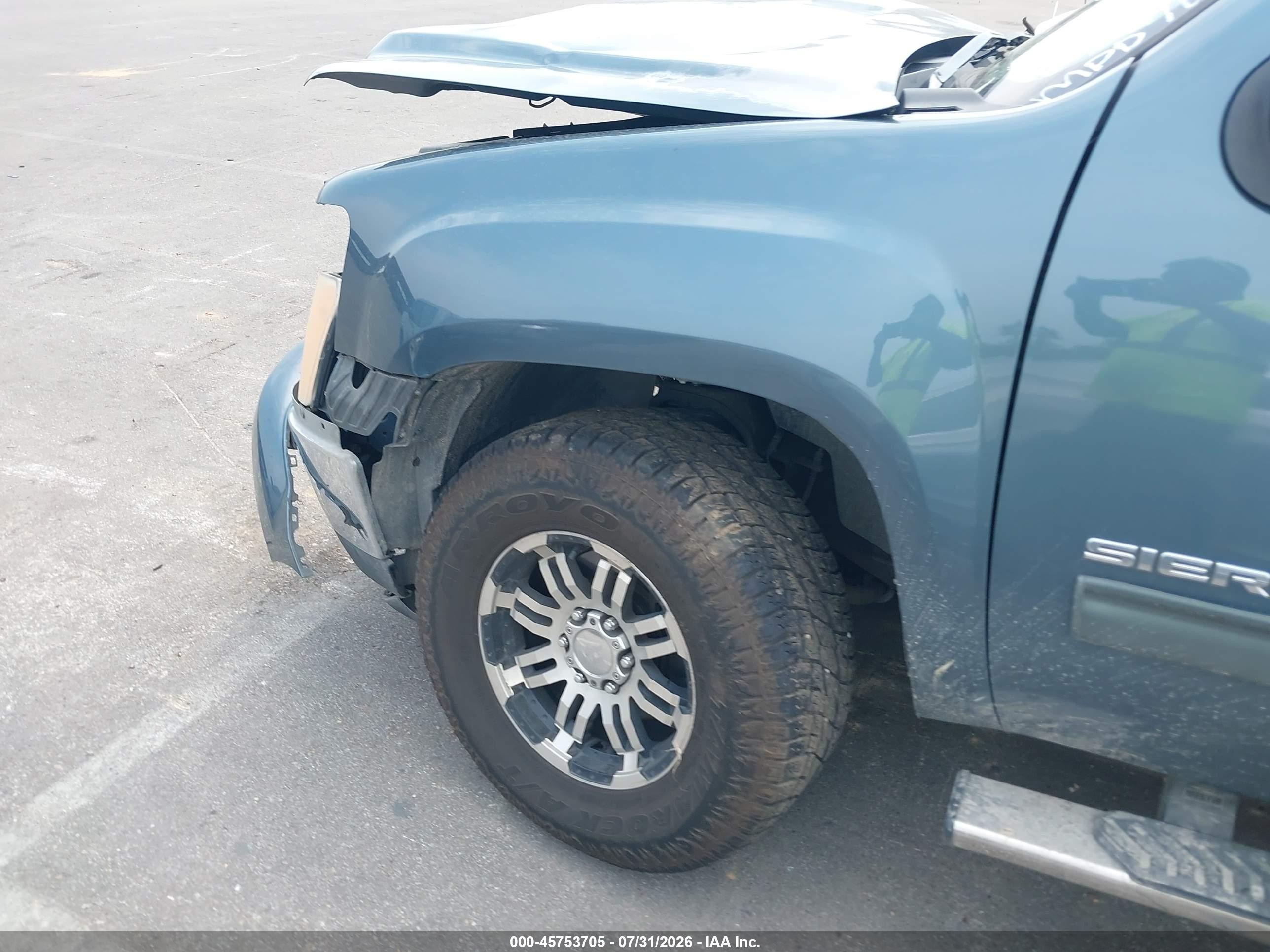 2008 Gmc Sierra 1500 Sle1 Синий vin: 2GTEC13J781230321