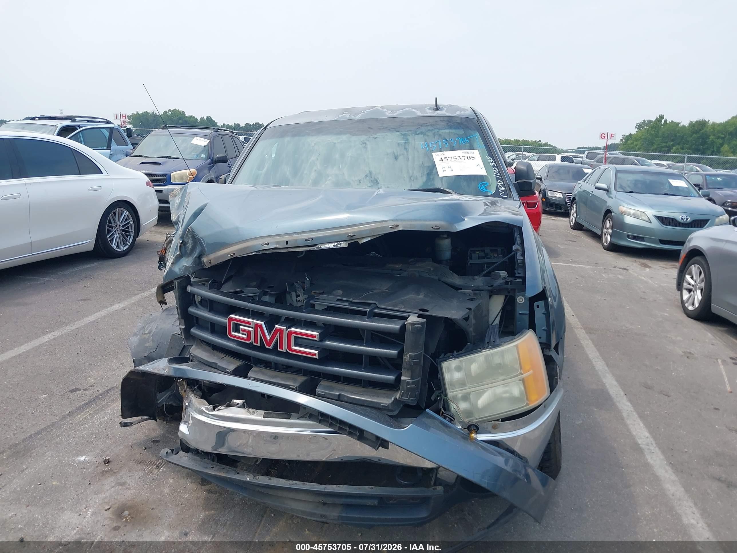 2008 Gmc Sierra 1500 Sle1 Синий vin: 2GTEC13J781230321