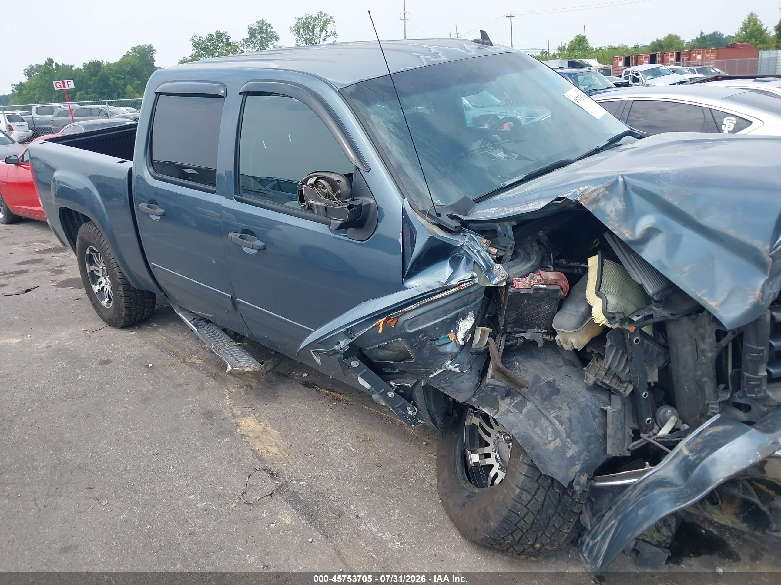 2008 Gmc Sierra 1500 Sle1 Синий vin: 2GTEC13J781230321