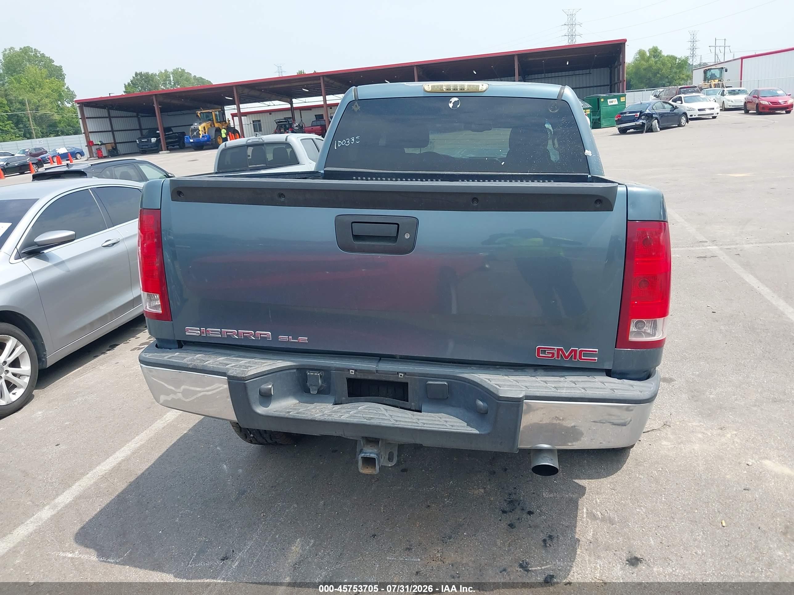 2008 Gmc Sierra 1500 Sle1 Синий vin: 2GTEC13J781230321