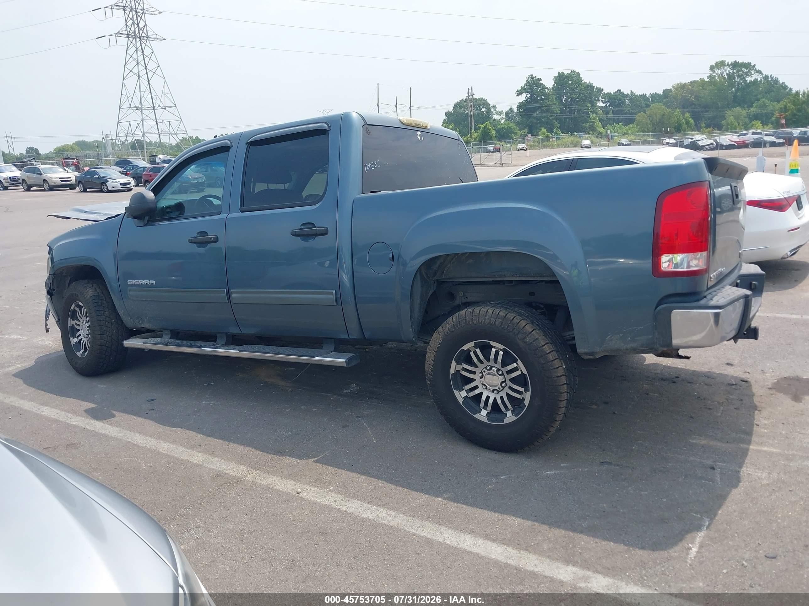 2008 Gmc Sierra 1500 Sle1 Синий vin: 2GTEC13J781230321