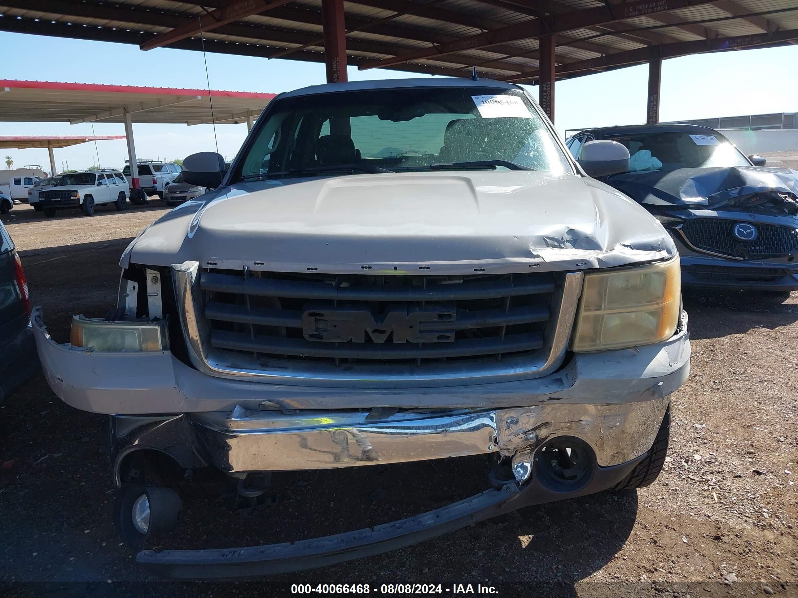 2007 Gmc Sierra 1500 Sle1 Gray vin: 2GTEC13J871504236