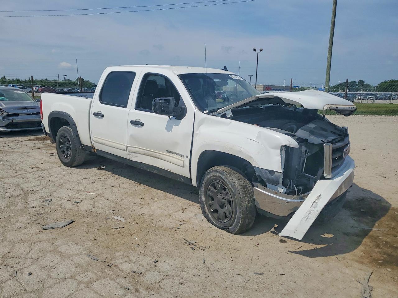 2008 Gmc Sierra C1500 White vin: 2GTEC13J881334980