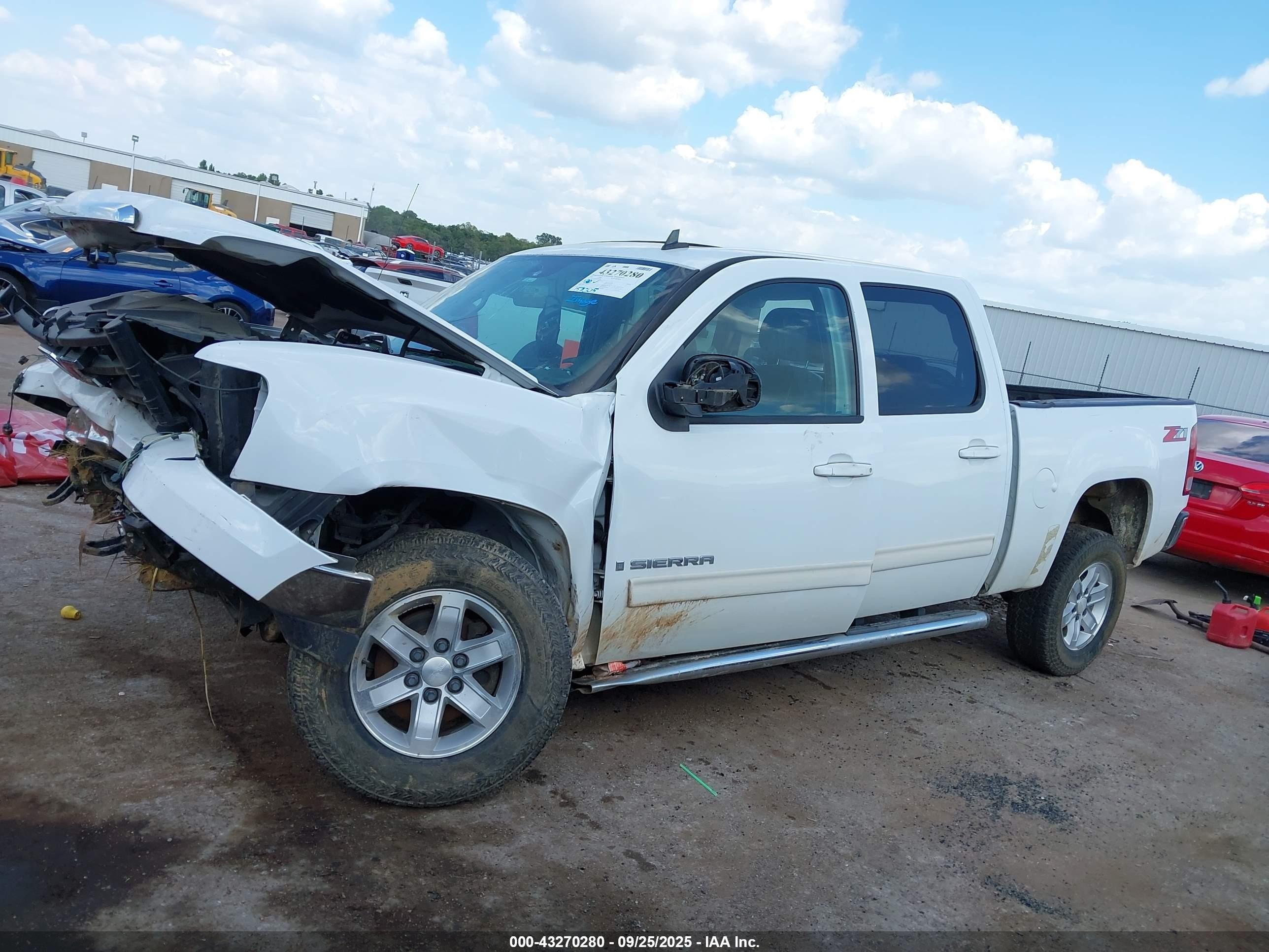 2007 Gmc Sierra 1500 Slt White vin: 2GTEC13J971508098