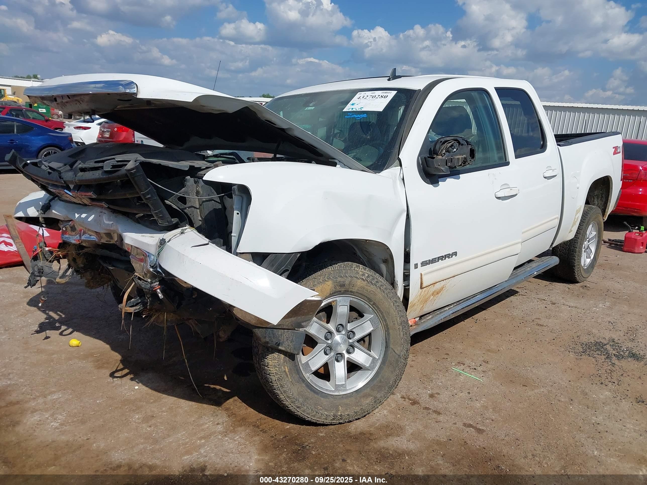 2007 Gmc Sierra 1500 Slt White vin: 2GTEC13J971508098