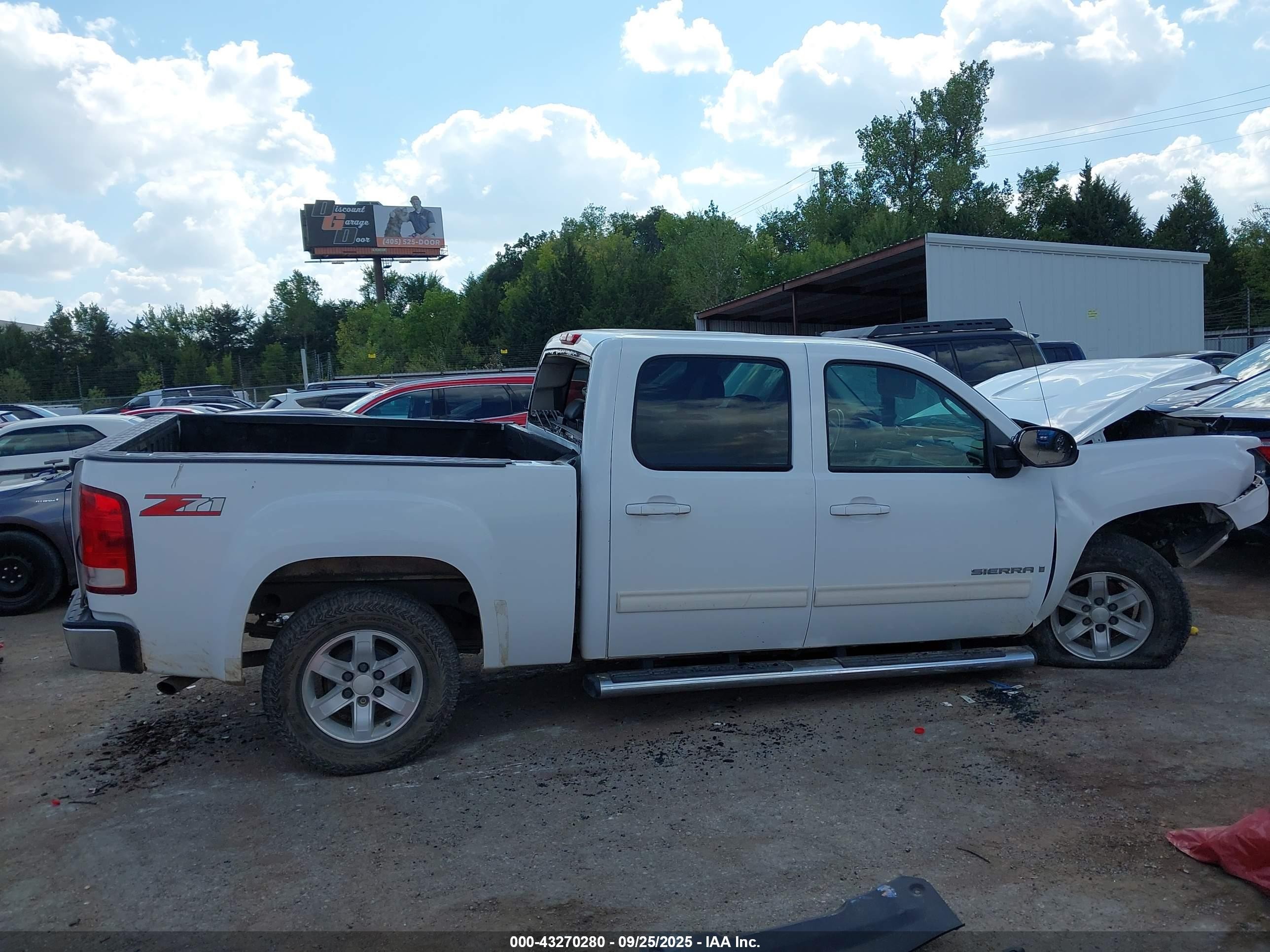 2007 Gmc Sierra 1500 Slt White vin: 2GTEC13J971508098