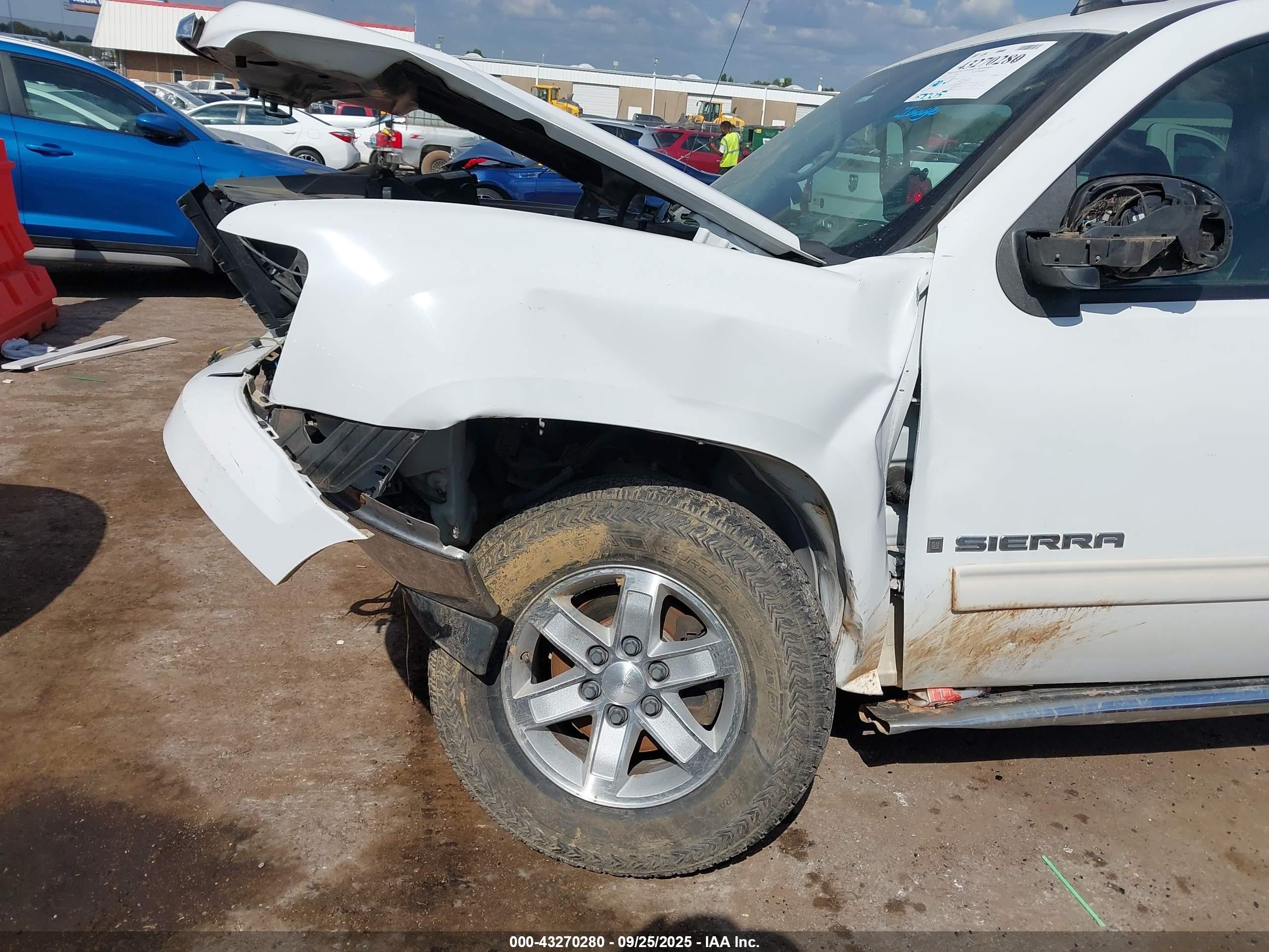 2007 Gmc Sierra 1500 Slt White vin: 2GTEC13J971508098