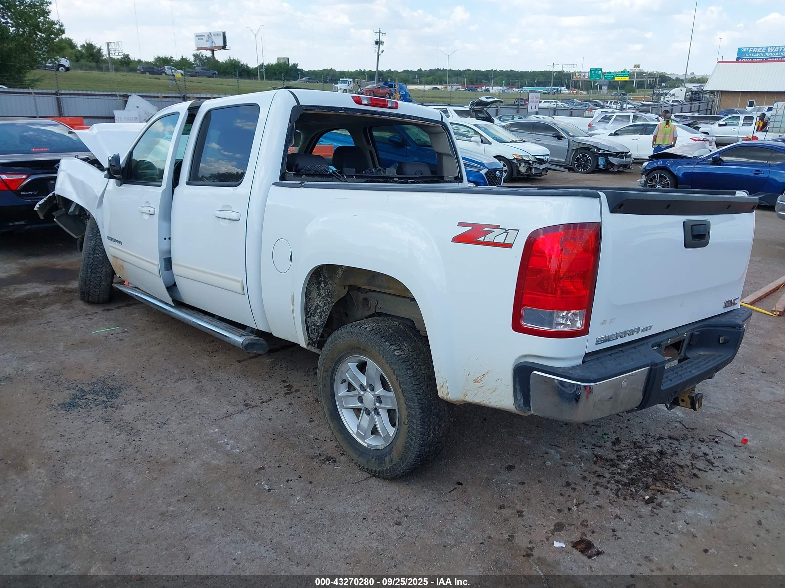 2007 Gmc Sierra 1500 Slt White vin: 2GTEC13J971508098