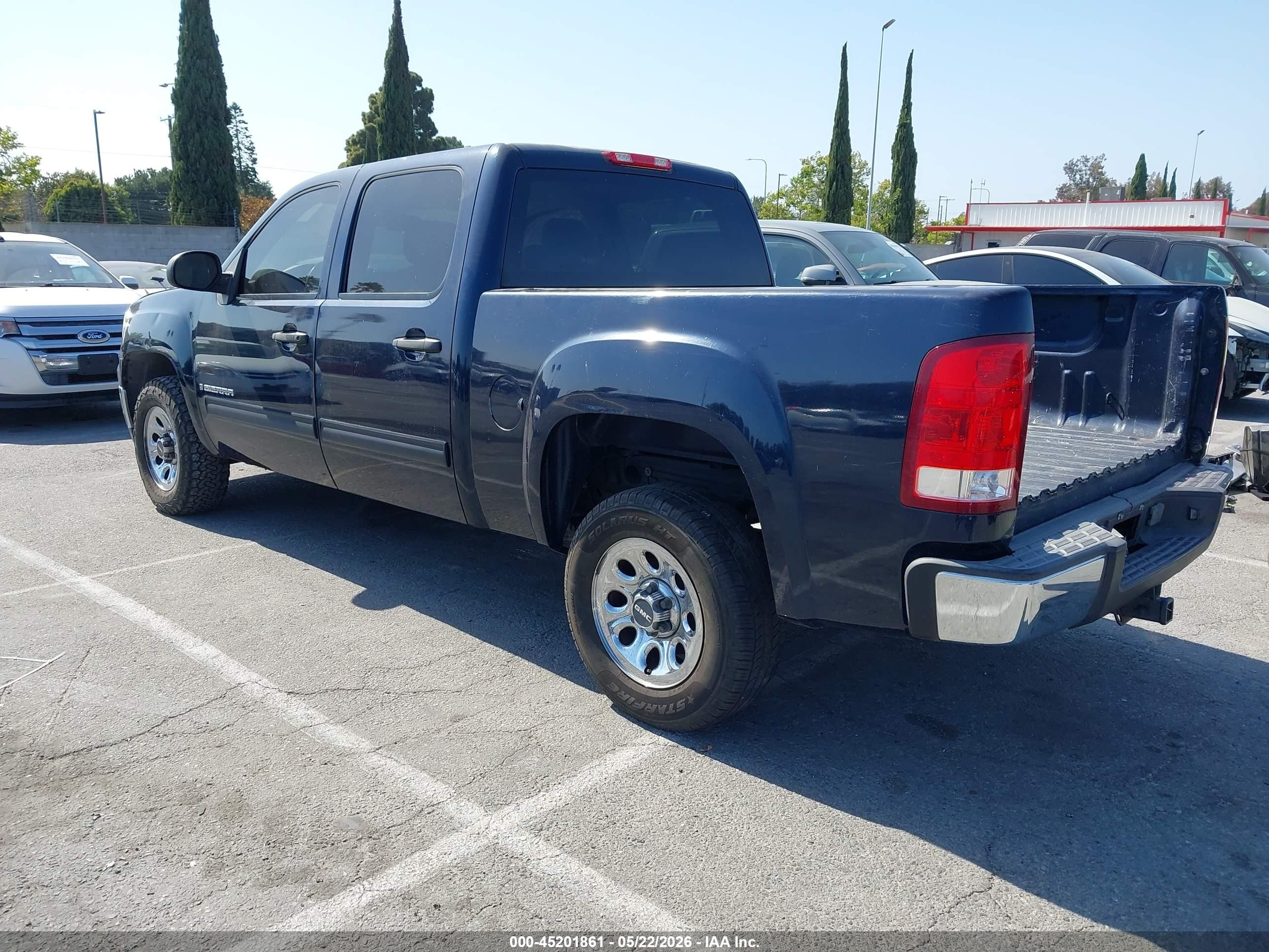 2007 Gmc Sierra 1500 Sle1 Dark Blue vin: 2GTEC13J971567782