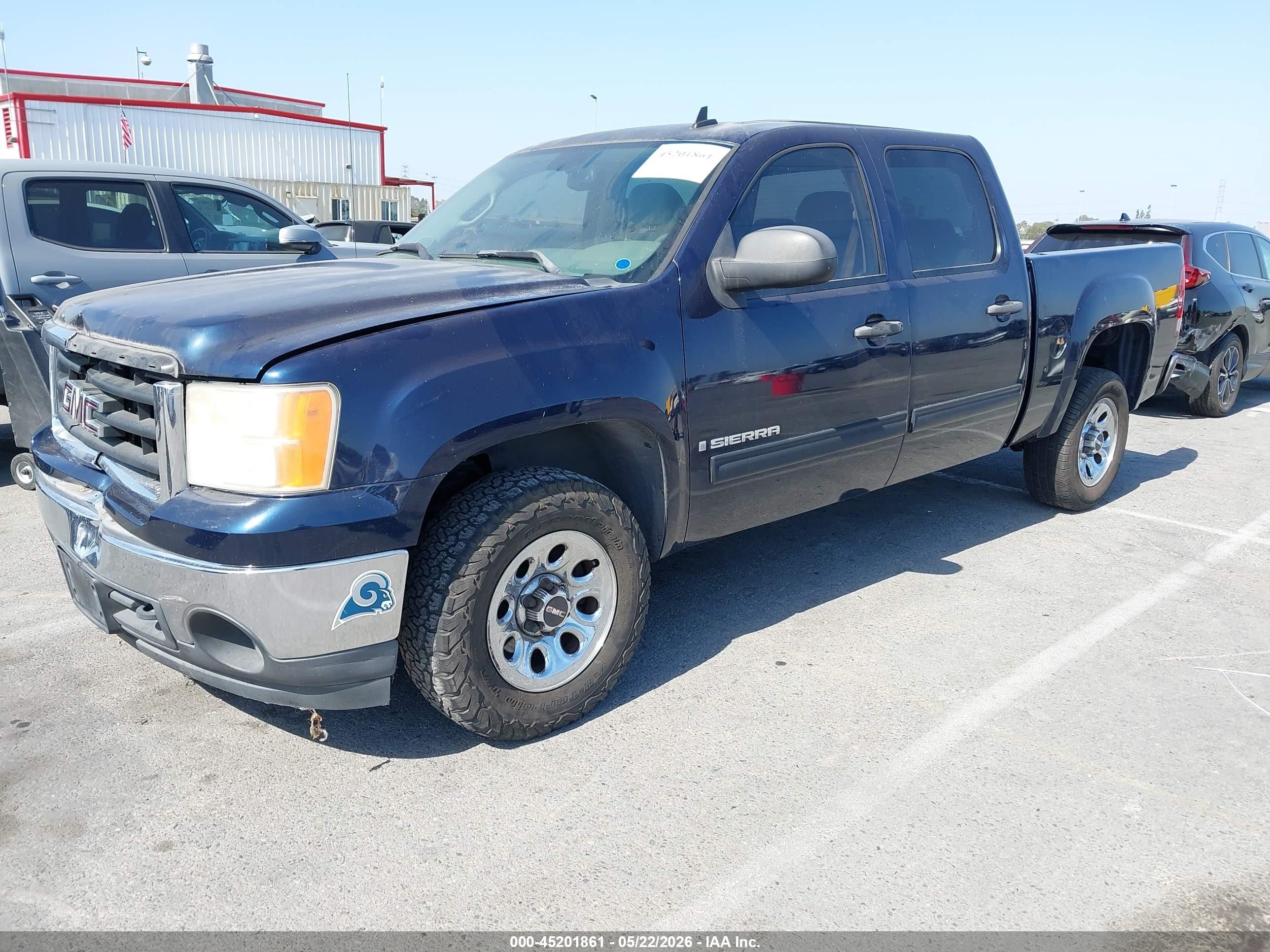 2007 Gmc Sierra 1500 Sle1 Dark Blue vin: 2GTEC13J971567782