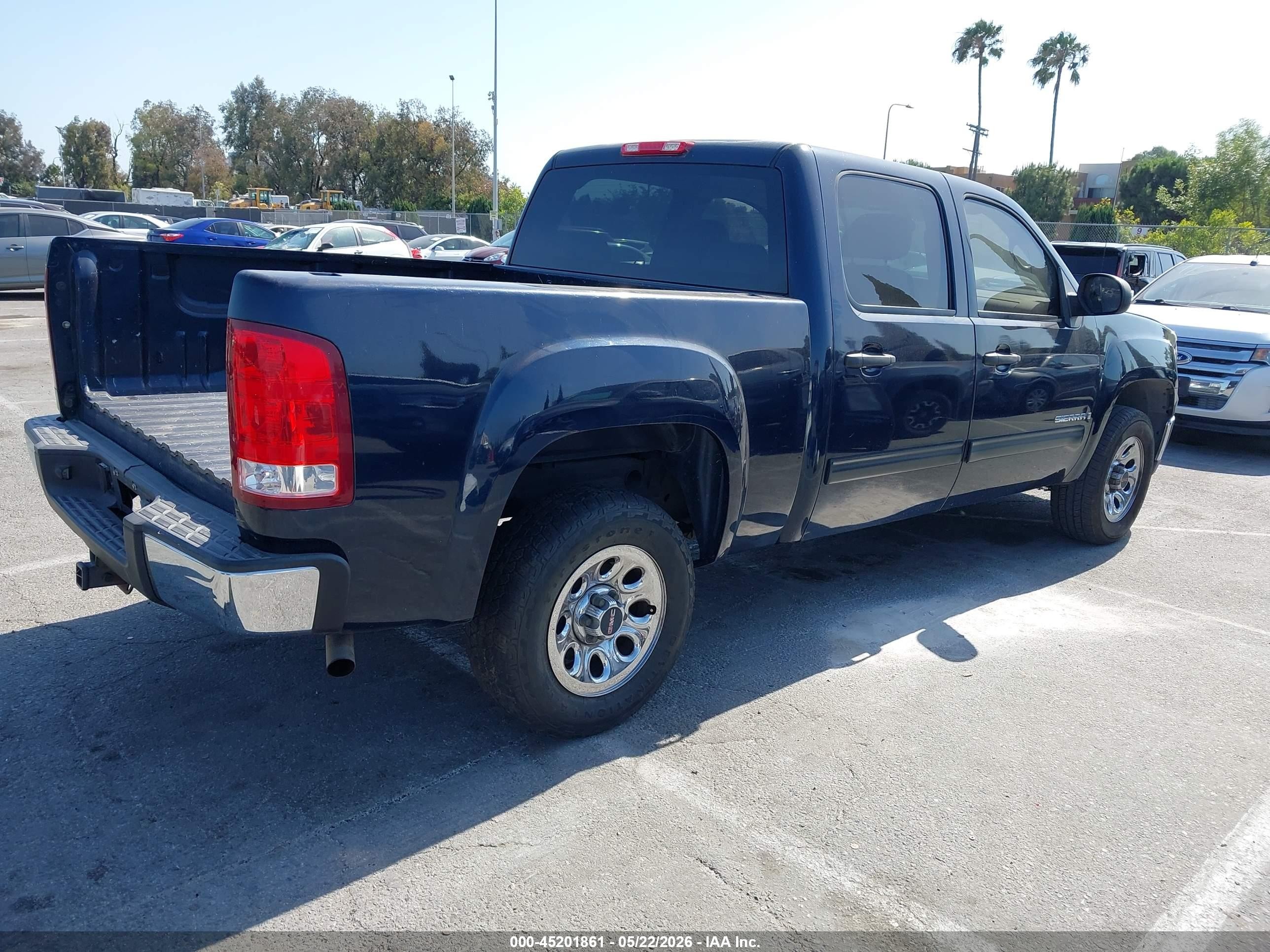 2007 Gmc Sierra 1500 Sle1 Dark Blue vin: 2GTEC13J971567782