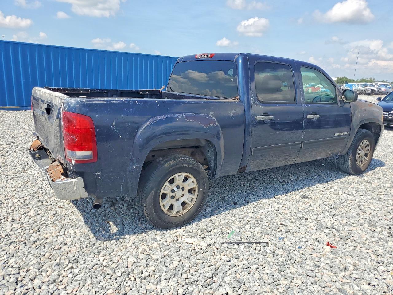 2007 Gmc New Sierra C1500 Blue vin: 2GTEC13J971668059
