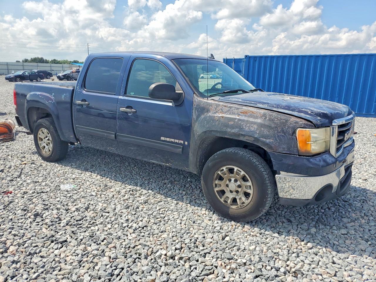 2007 Gmc New Sierra C1500 Blue vin: 2GTEC13J971668059