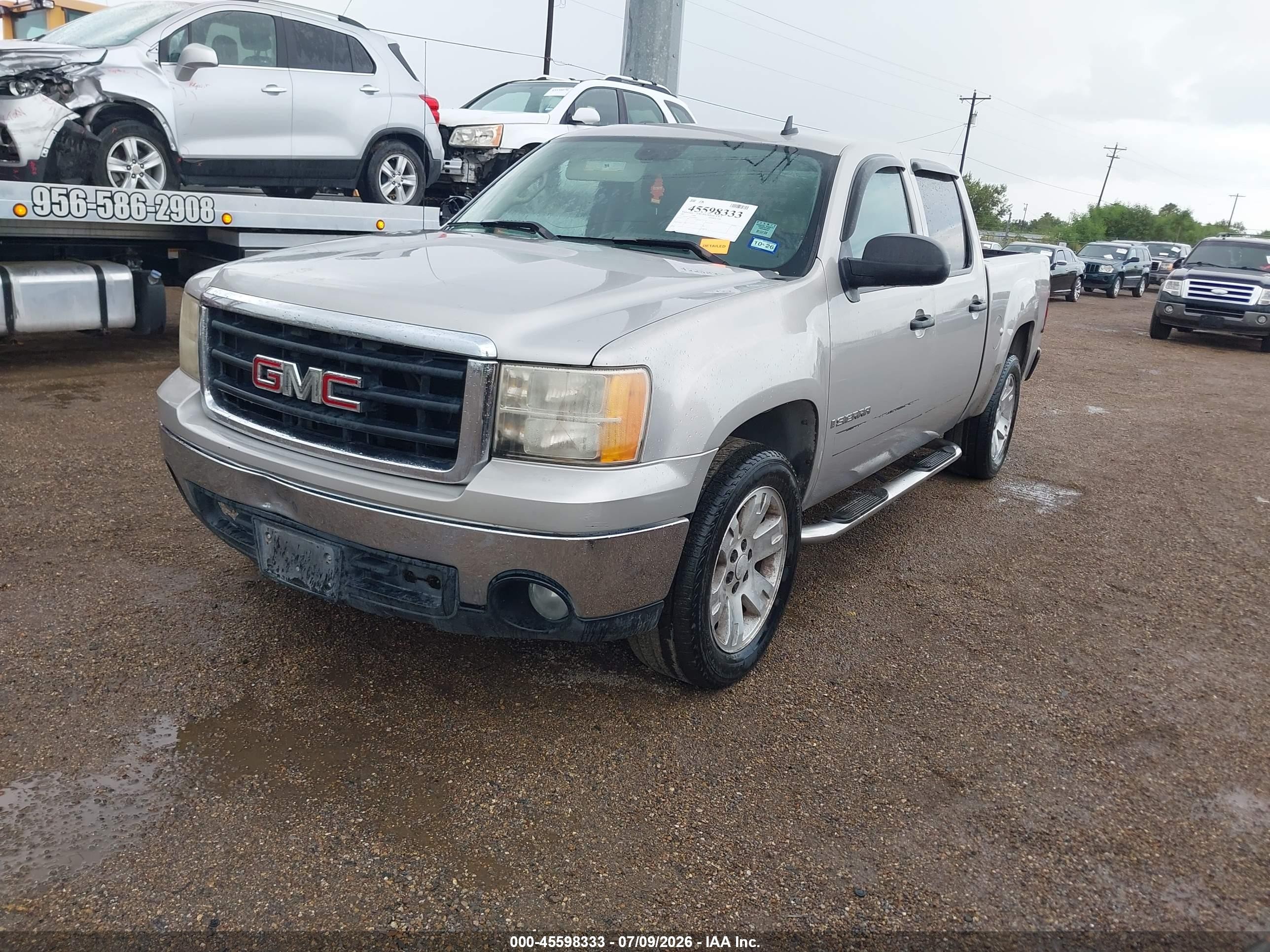 2007 Gmc Sierra 1500 Sle2 Silver vin: 2GTEC13JX71524858