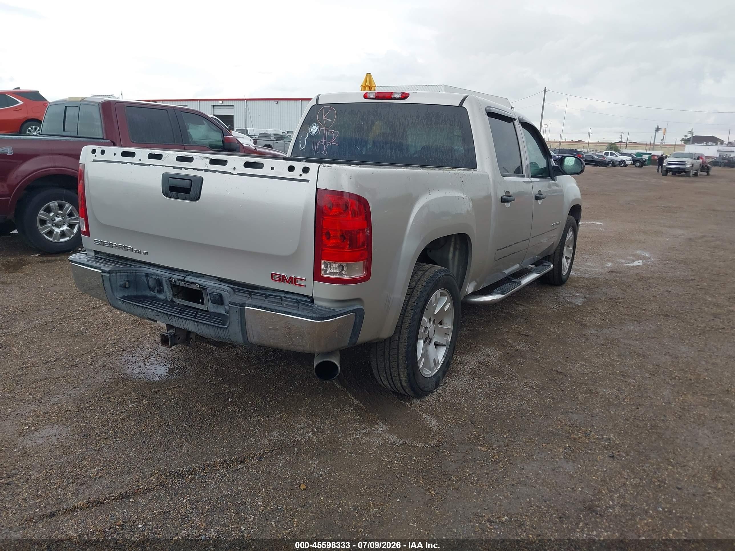 2007 Gmc Sierra 1500 Sle2 Silver vin: 2GTEC13JX71524858