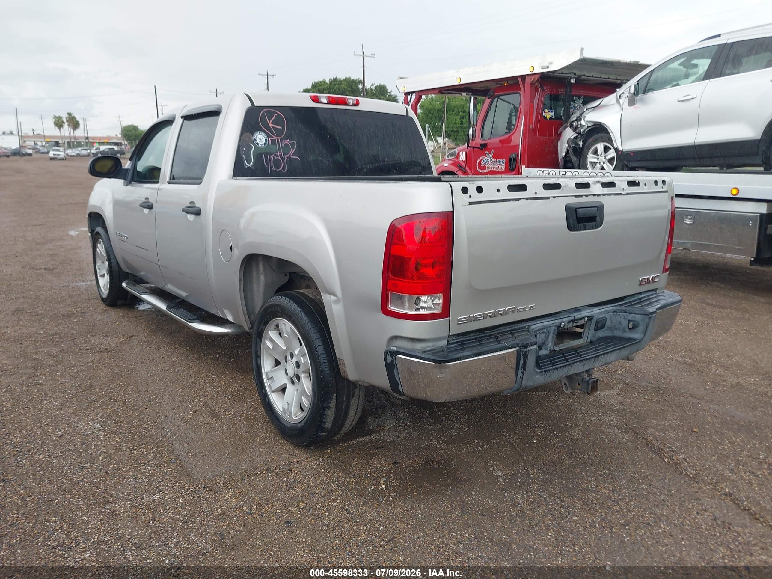 2007 Gmc Sierra 1500 Sle2 Silver vin: 2GTEC13JX71524858