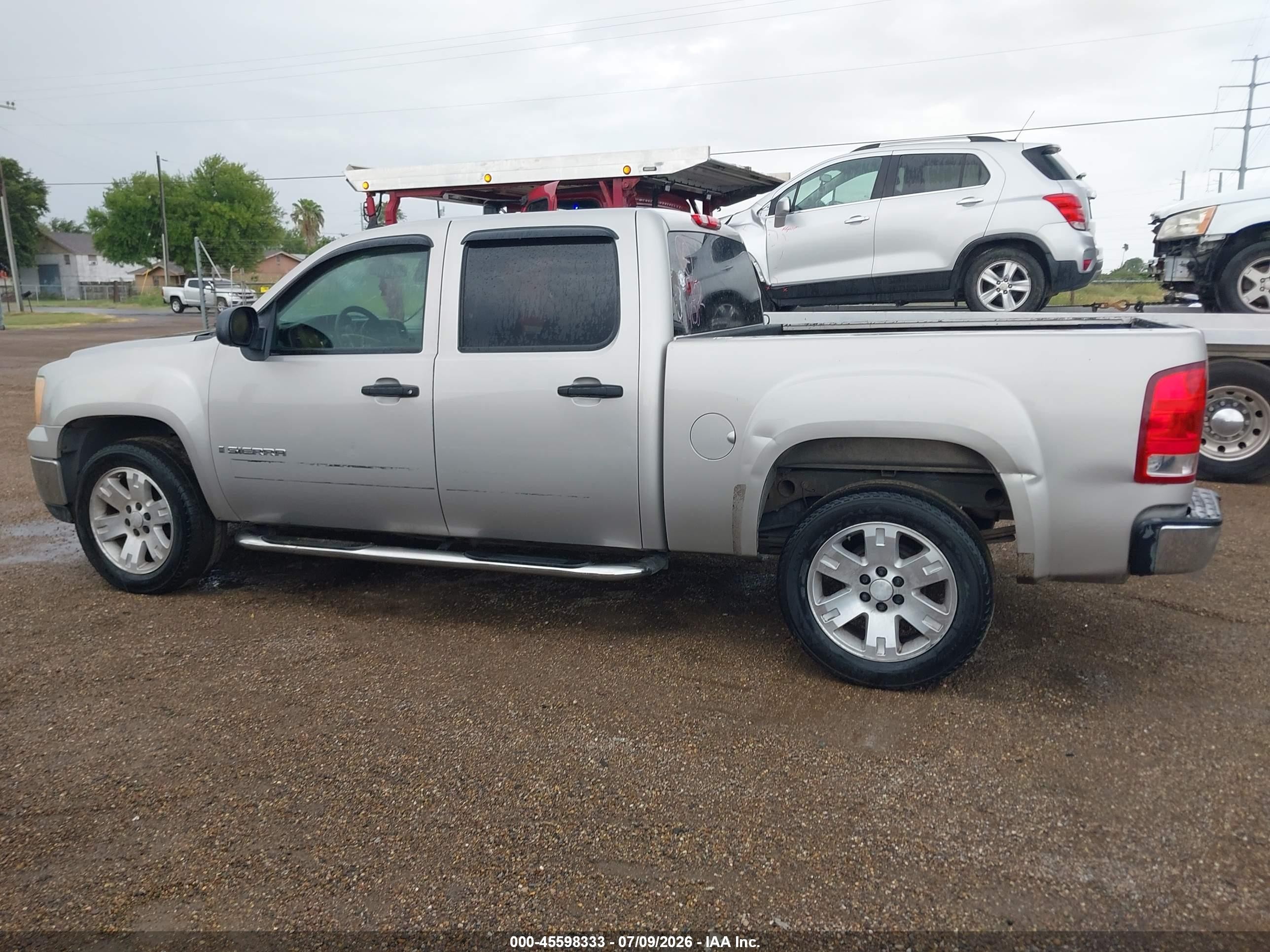 2007 Gmc Sierra 1500 Sle2 Silver vin: 2GTEC13JX71524858