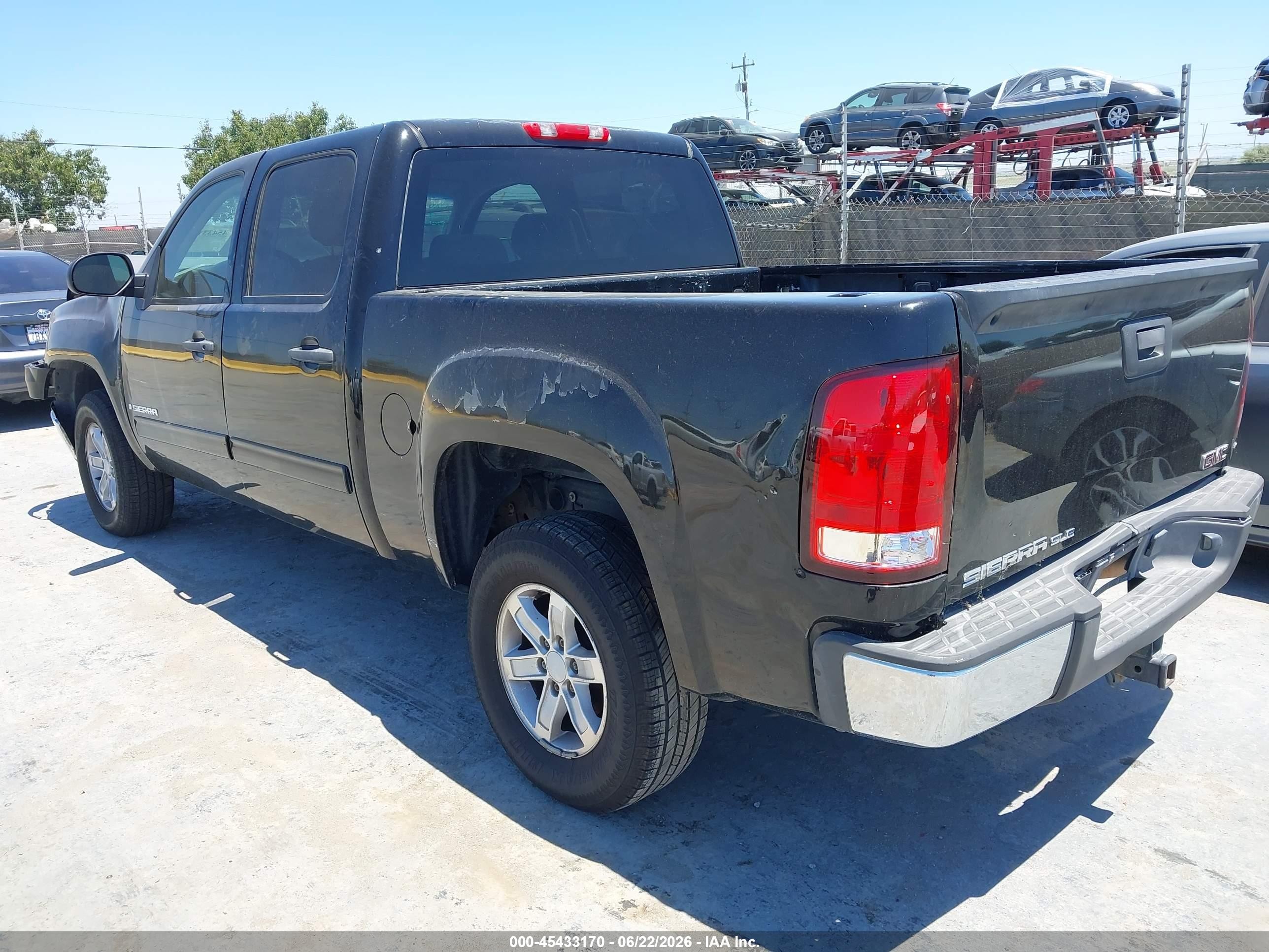 2008 Gmc Sierra 1500 Sle1 Black vin: 2GTEC13JX81100288