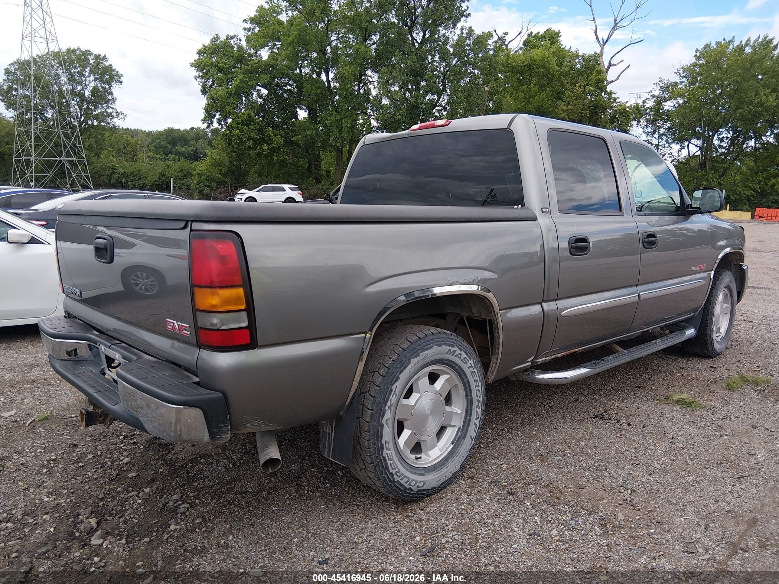 2006 Gmc Sierra 1500 Slt Gray vin: 2GTEC13N361288152