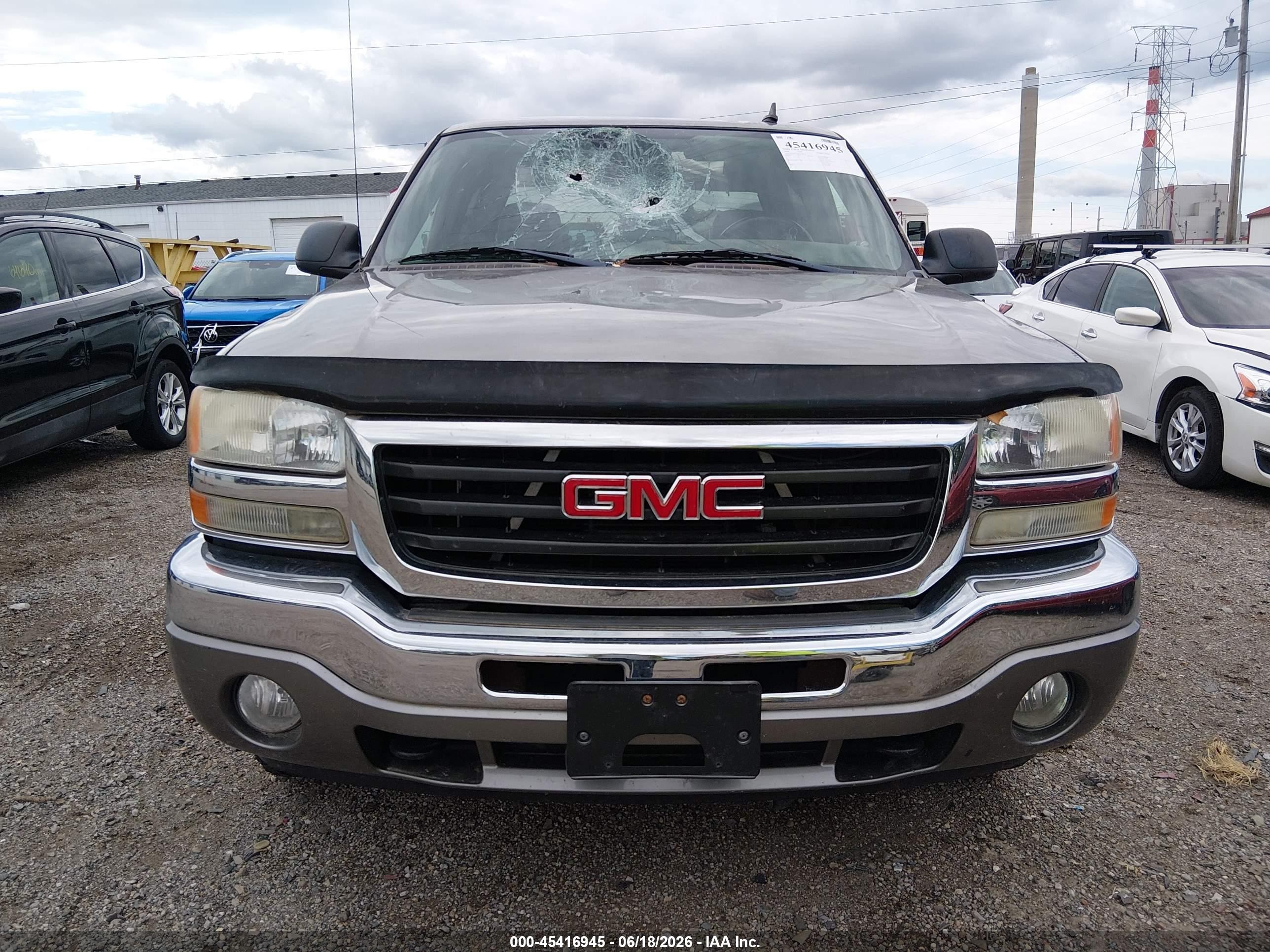 2006 Gmc Sierra 1500 Slt Gray vin: 2GTEC13N361288152