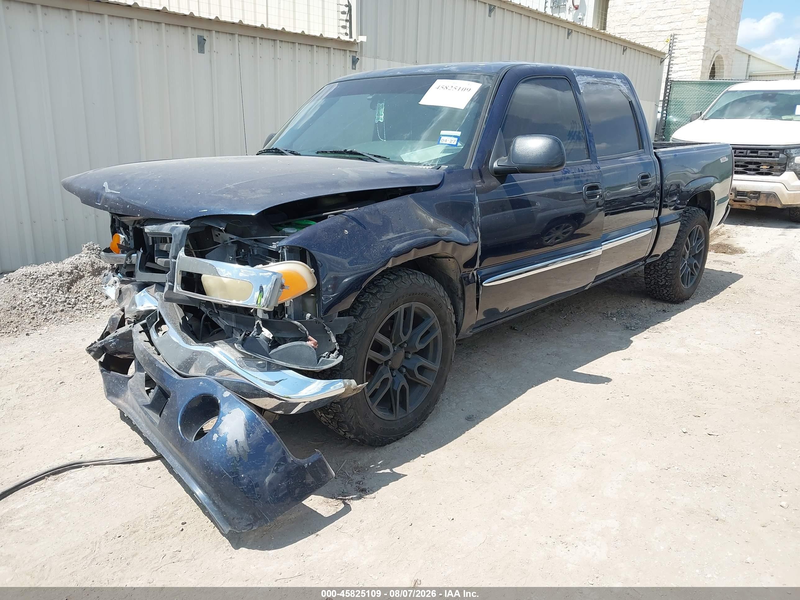 2005 Gmc Sierra 1500 Sle Синий vin: 2GTEC13T051203538