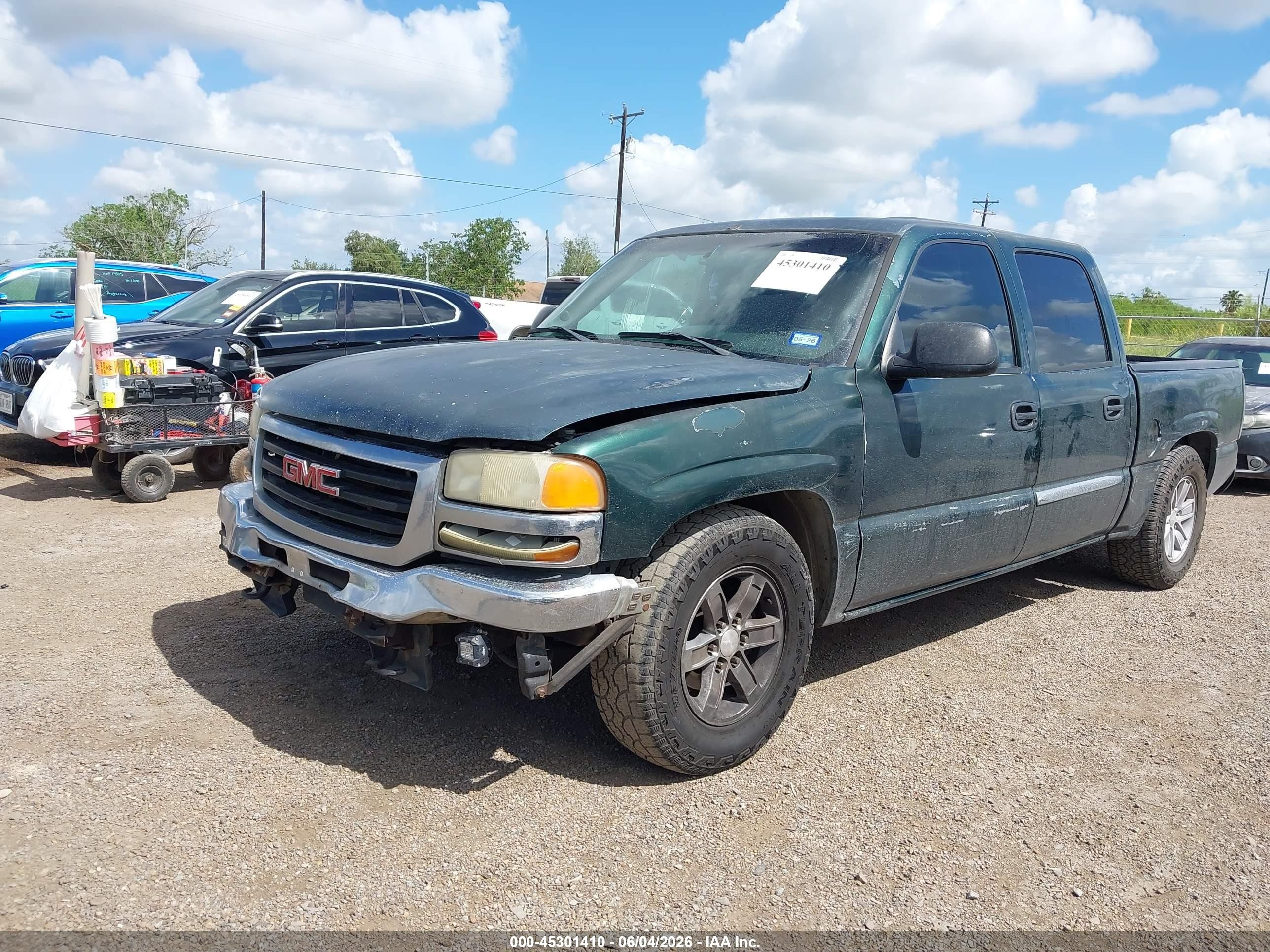 2005 Gmc Sierra 1500 Sle Green vin: 2GTEC13T151288972
