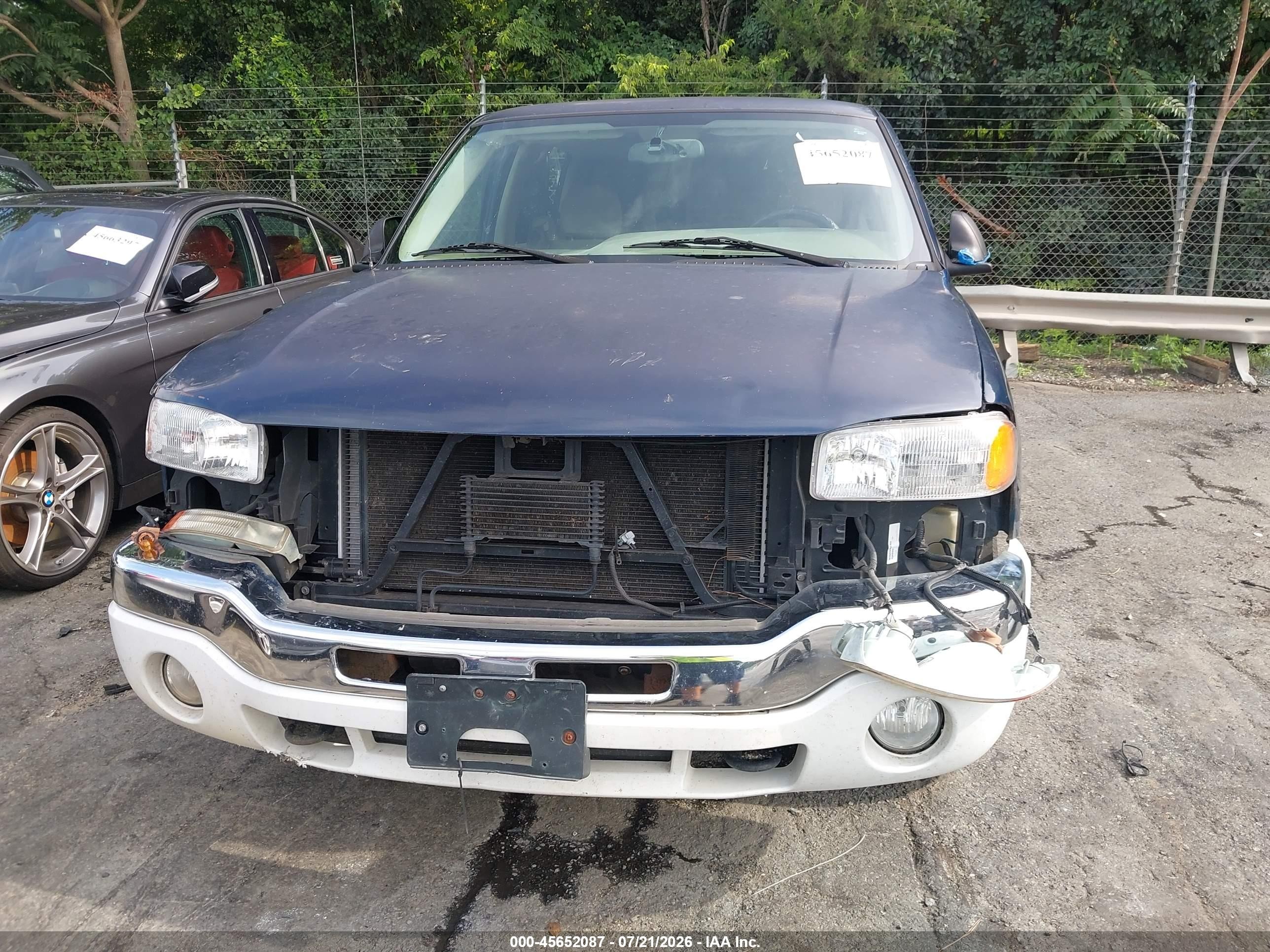 2005 Gmc Sierra 1500 Sle Blue vin: 2GTEC13T251136456